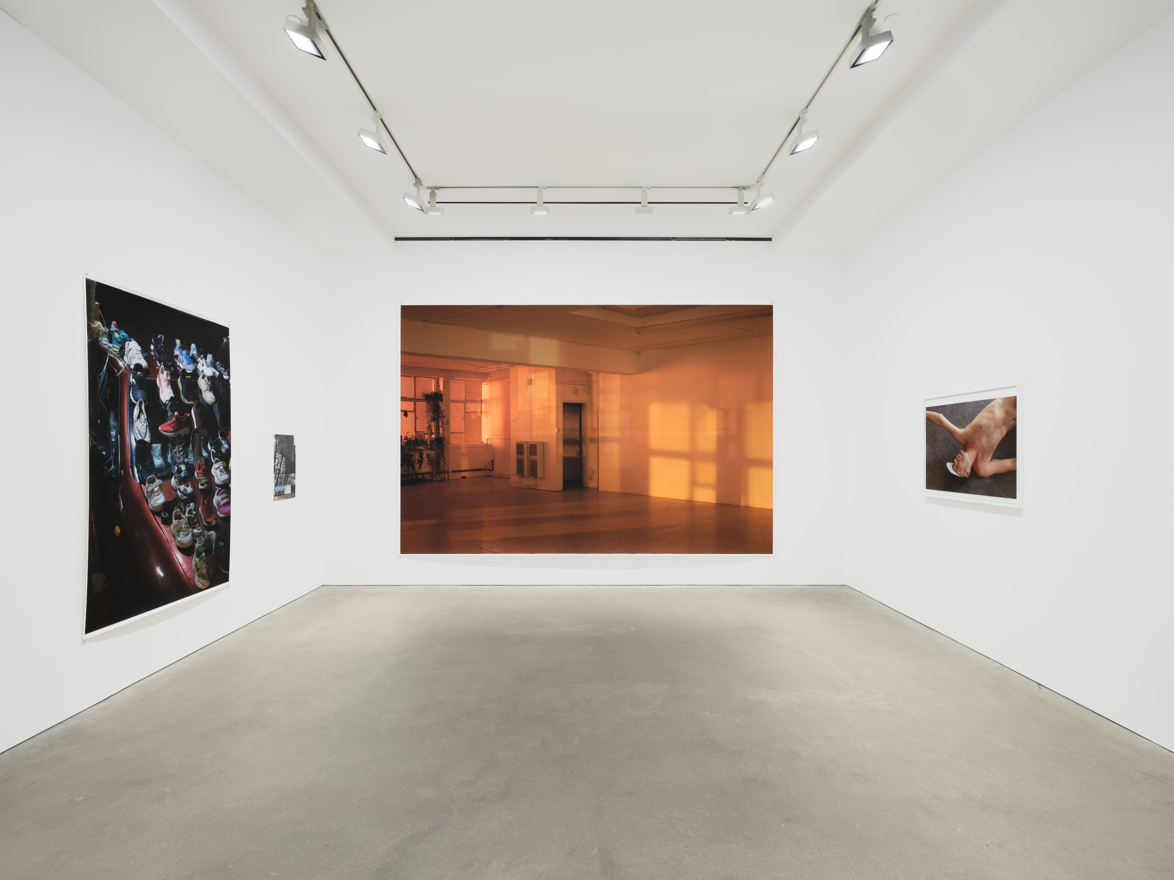 An installation view of the exhibition, Wolfgang Tillmans: The Point Is Matter, at David Zwirner in Hong Kong, dated 2024.