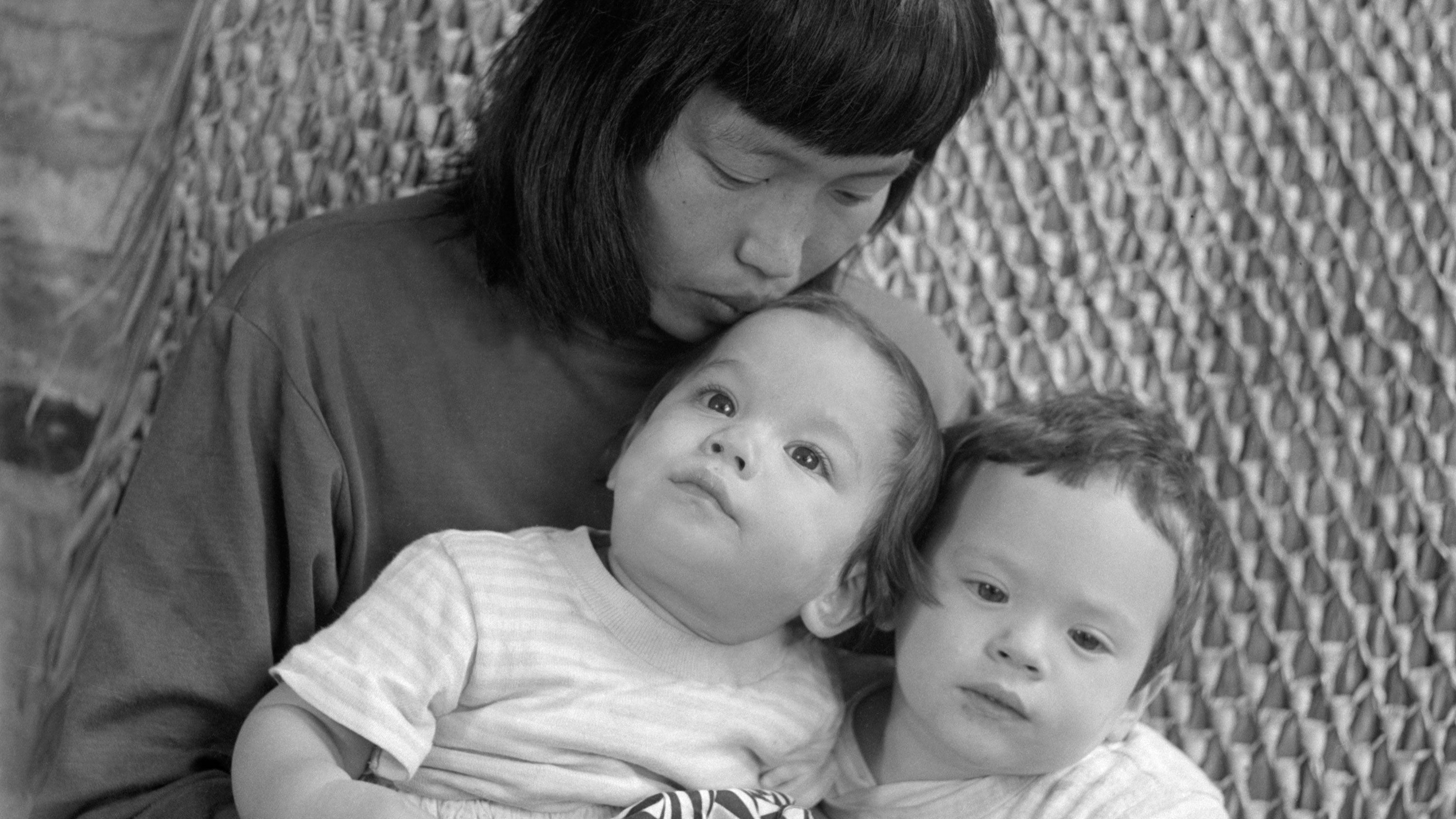 Ruth Asawa with children Aiko and Xavier, circa 1951.