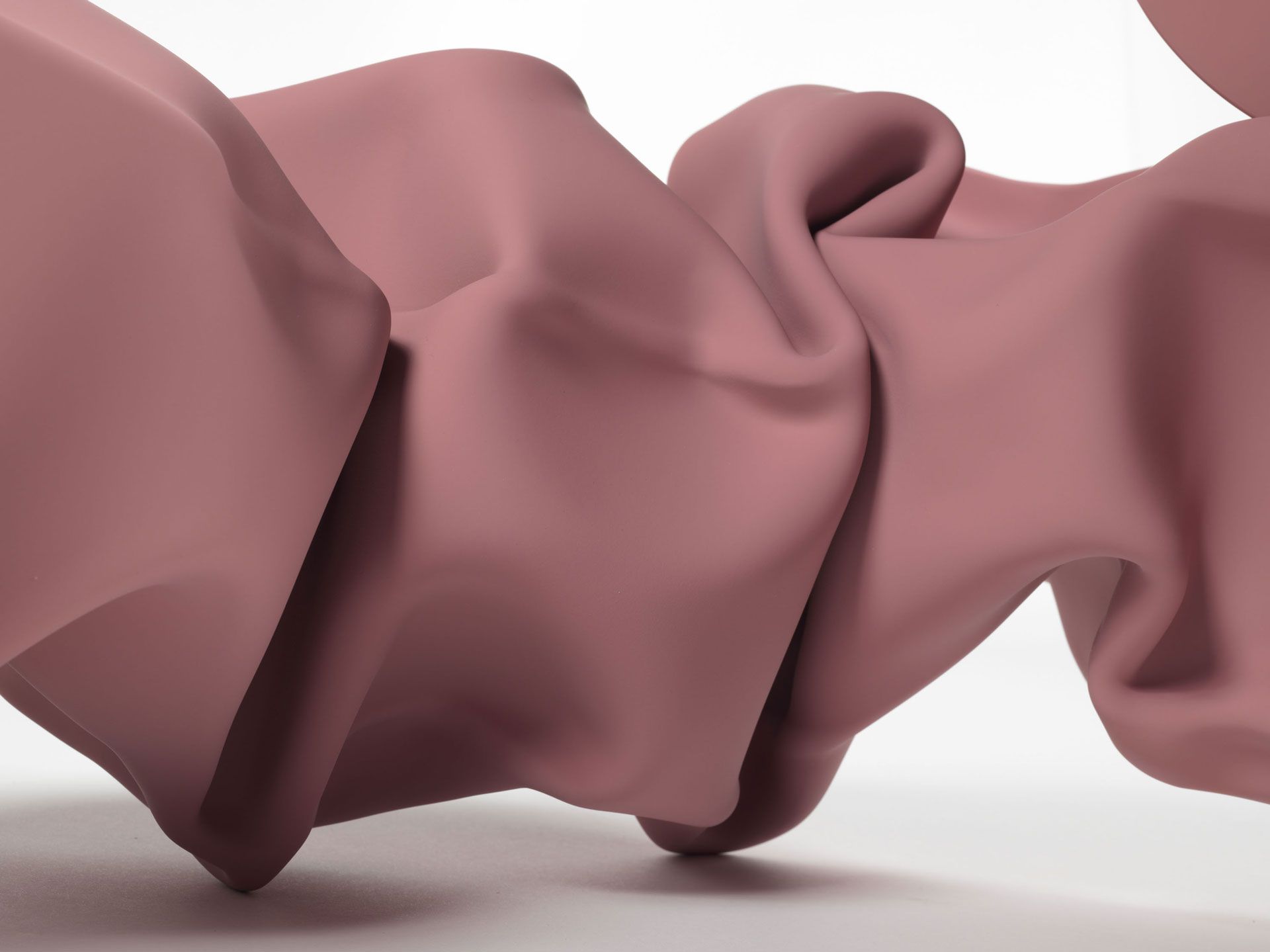 A detail of a sculpture by Carol Bove titled The Phoenix Frolics at Cinnabar Hole, dated 2019.