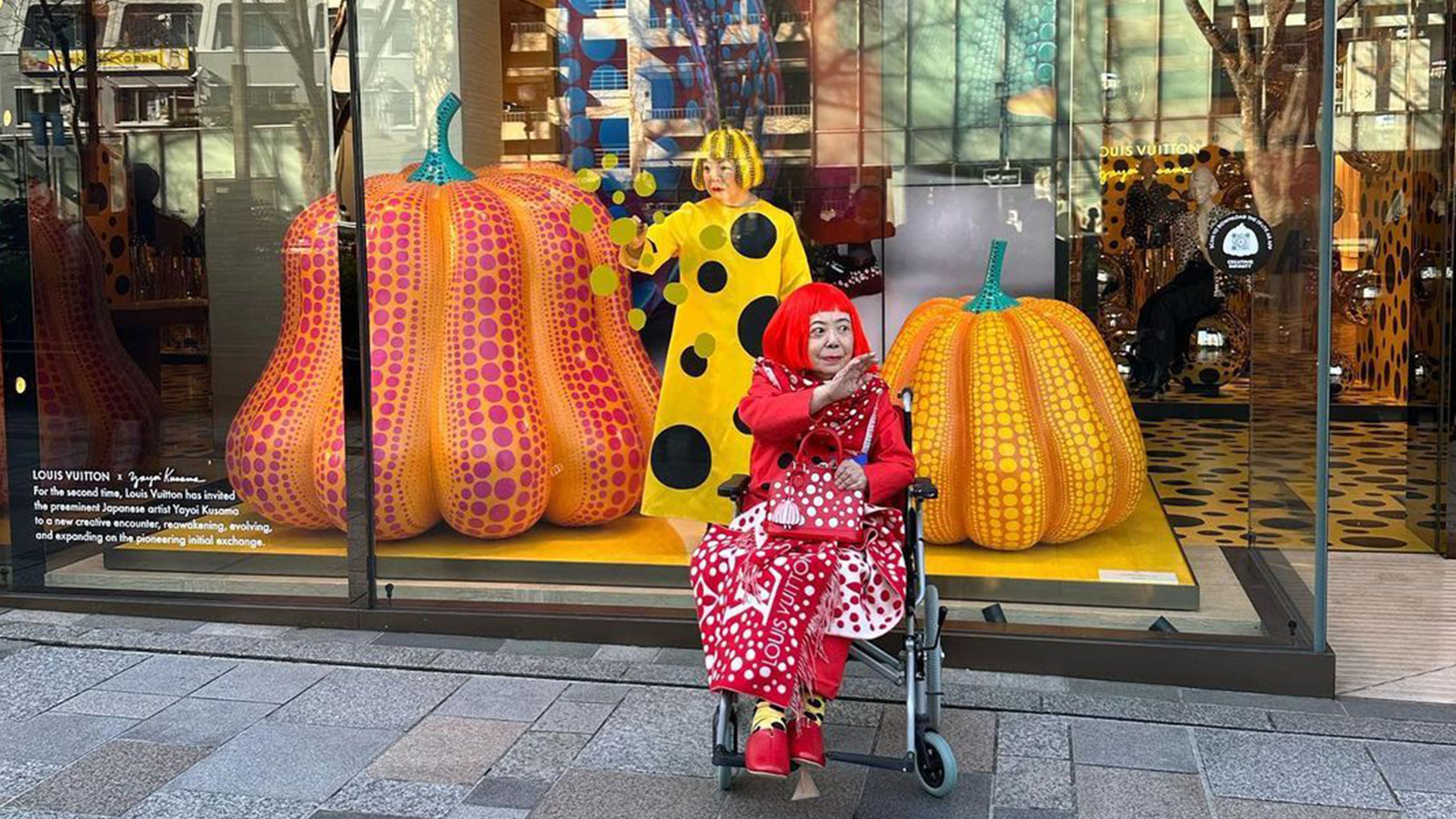 Photo of Yayoi Kusama, Courtesy of Ota Fine Arts