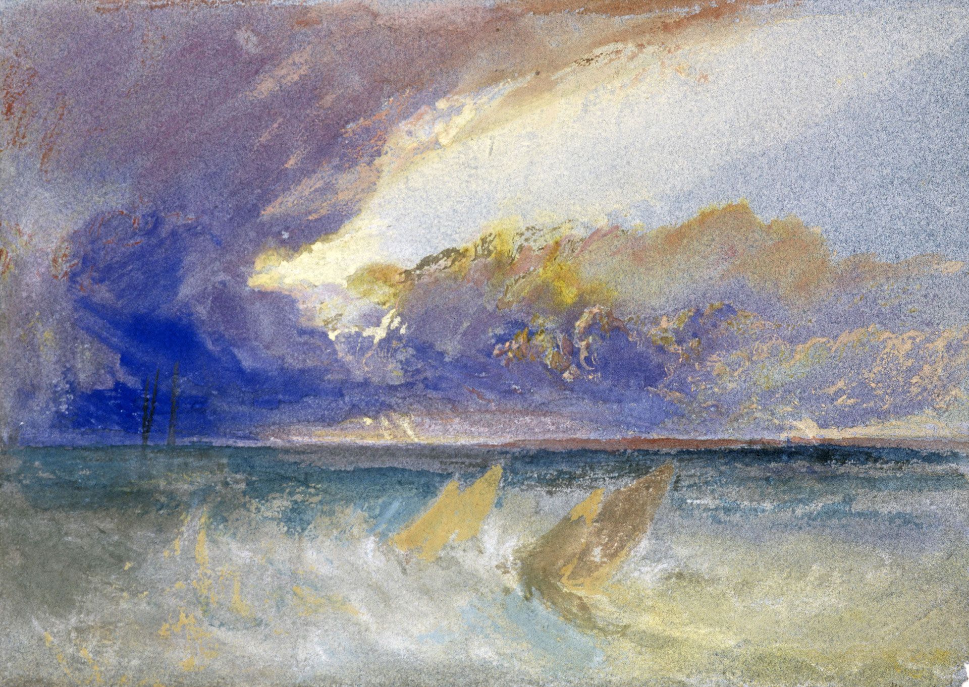 A painting by JMW Turner, titled Seaview