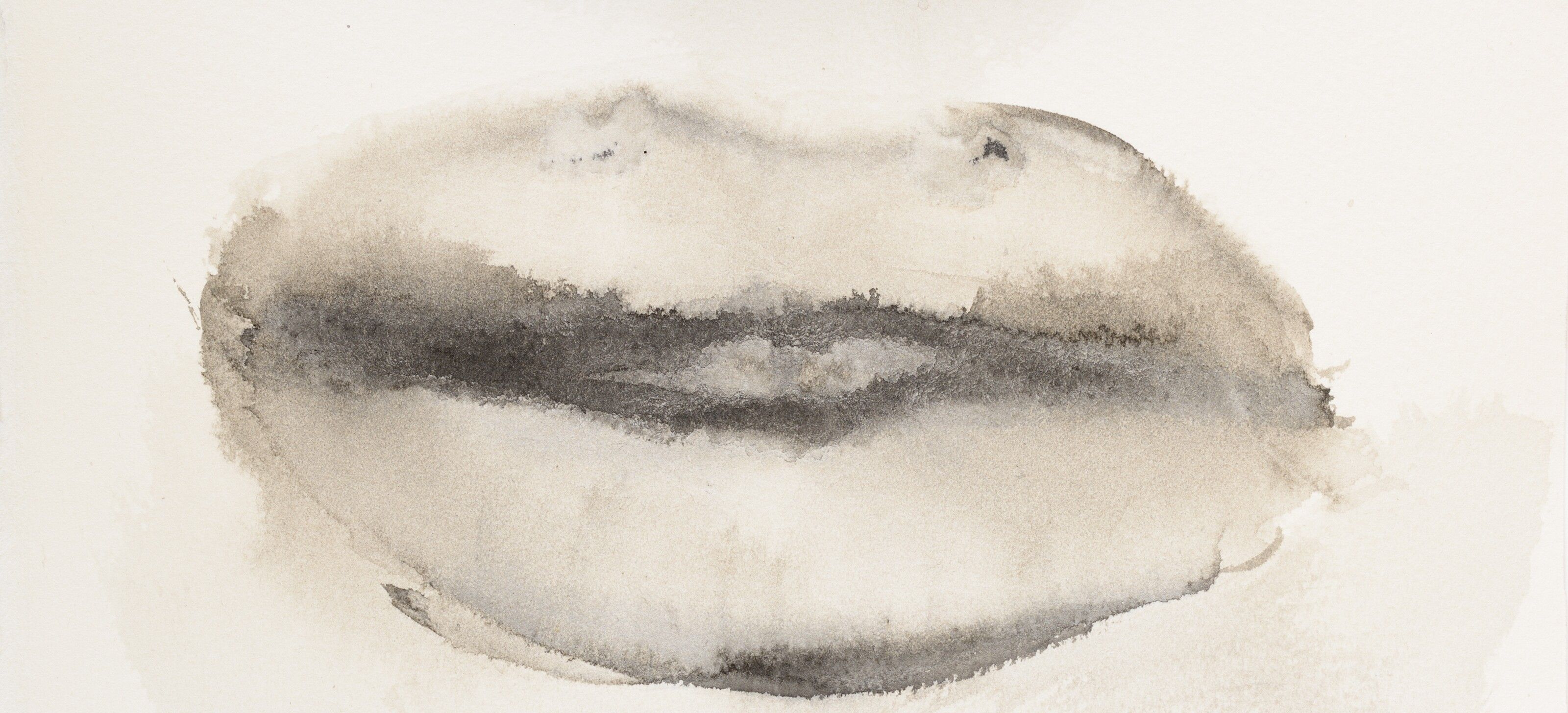 A drawing by Marlene Dumas, titled She speaks, dated 2015 to 2016.
