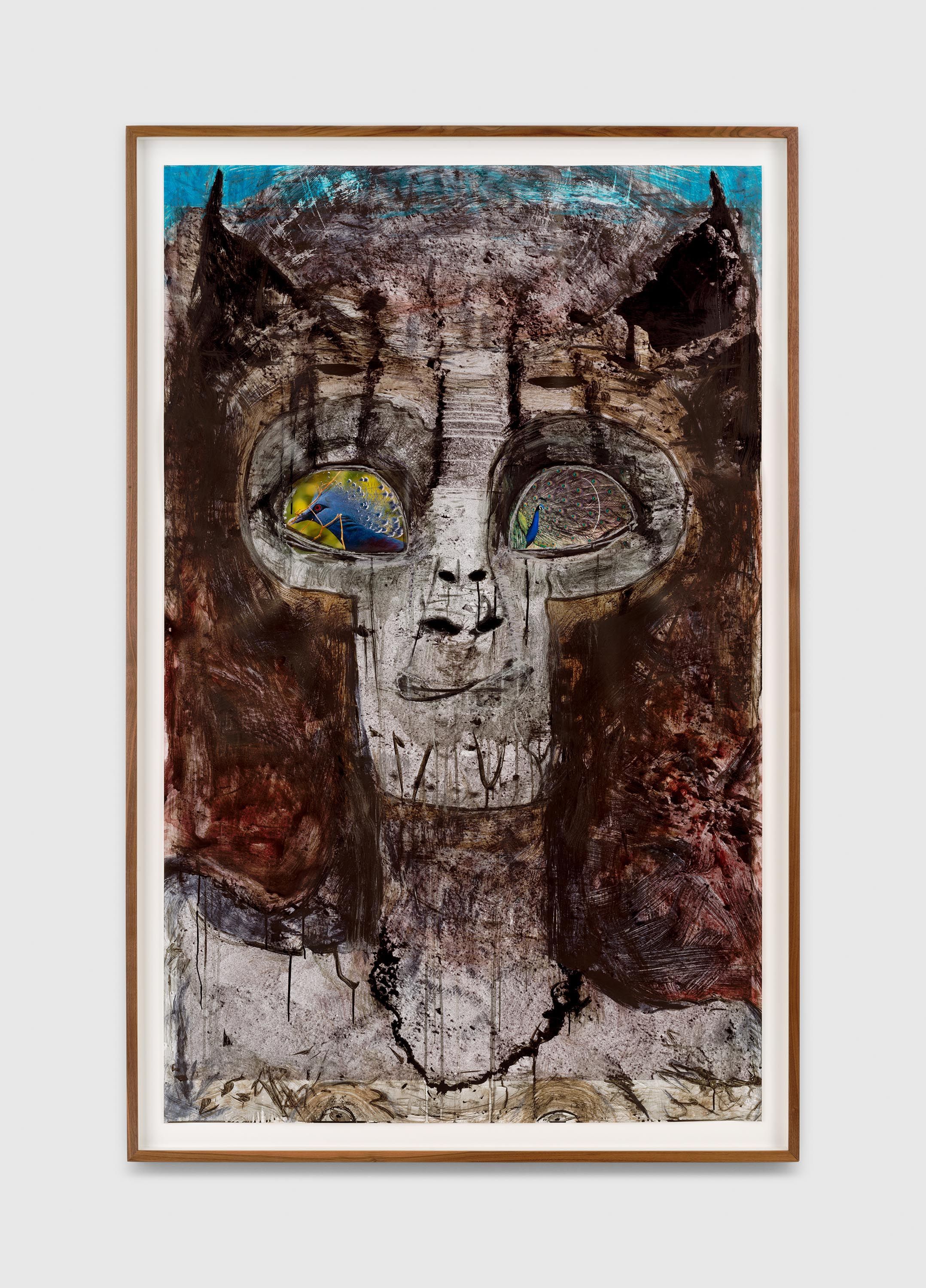 A mixed media artwork by Huma Bhabha, called Untitled, dated 2023.