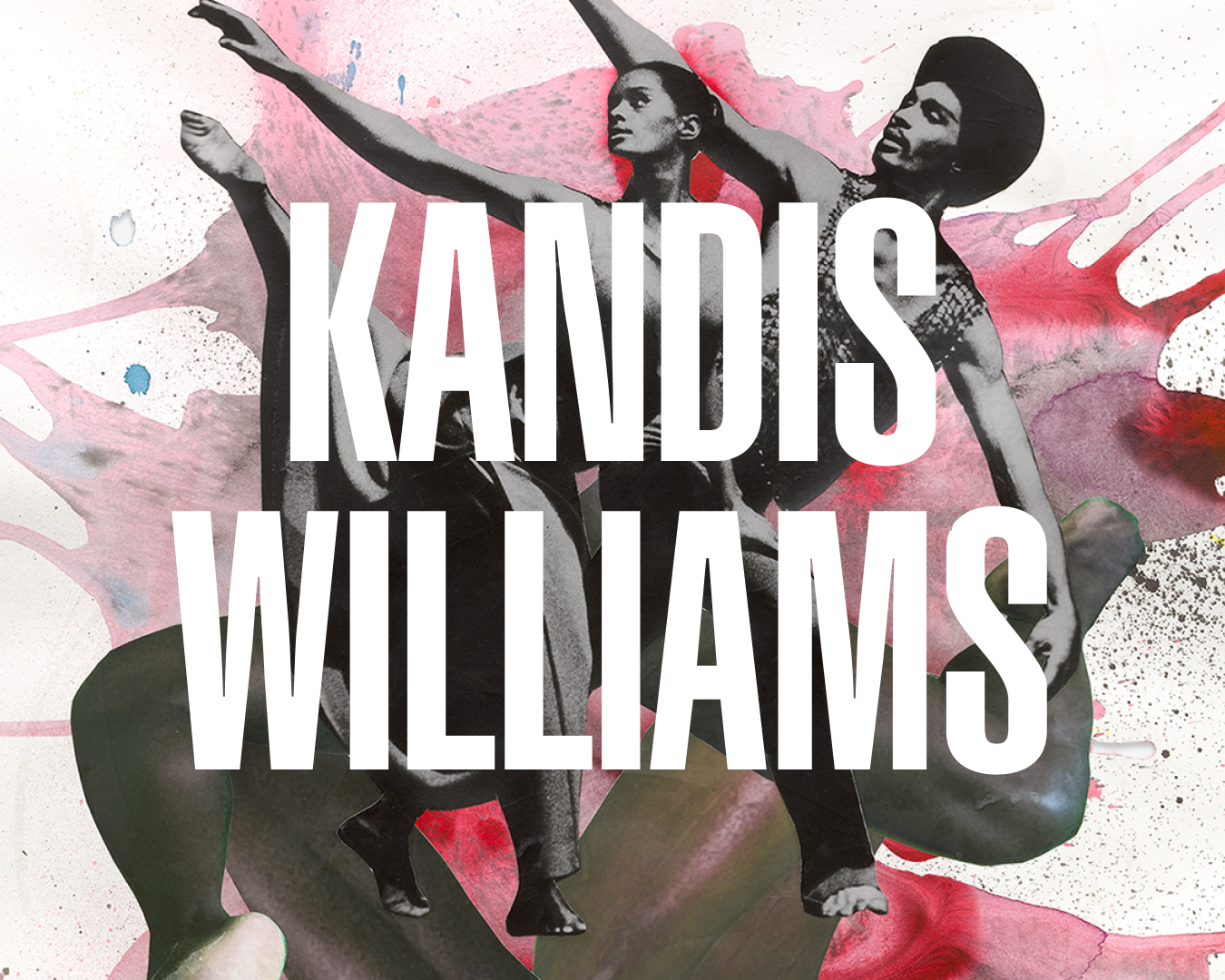 A CTA image with the words "Kandis Williams" overlay on top of Williams's collage work, 2021