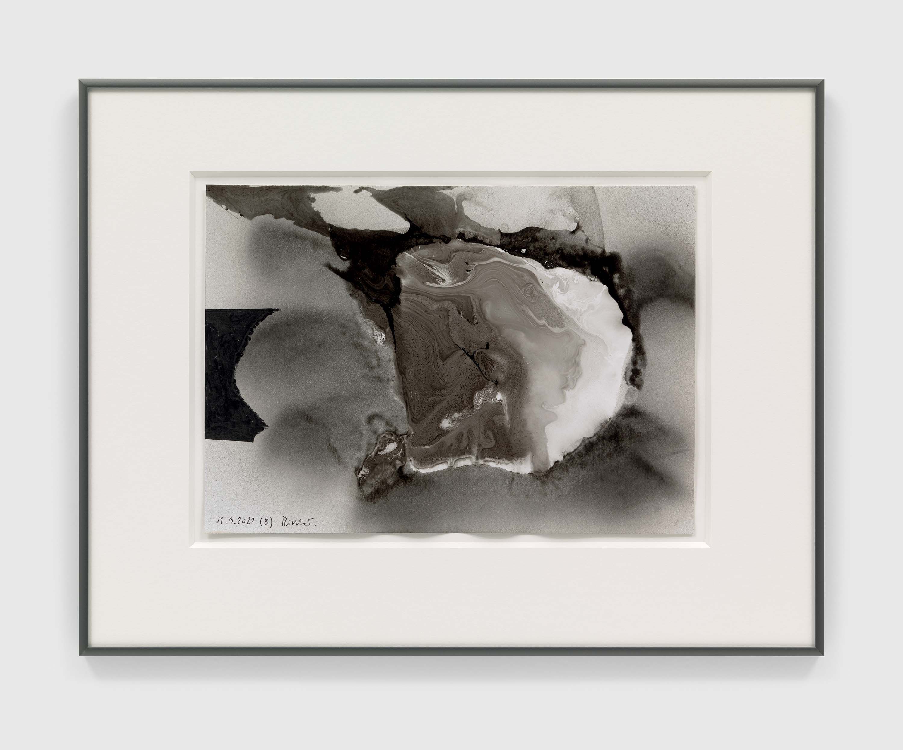 A drawing by Gerhard Richter, titled 21.9.2022 (8), dated 2022.