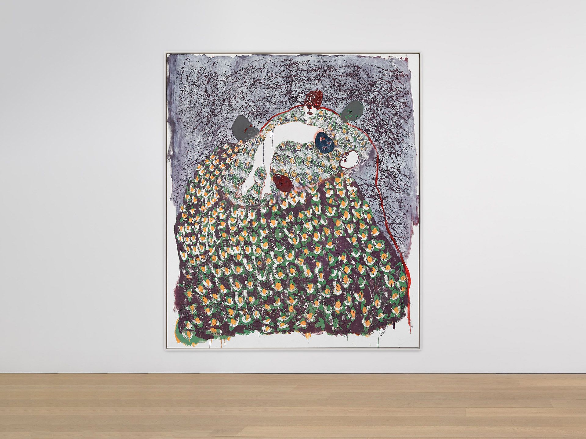 A painting by Portia Zvavahera, titled This is where I travelled [5], dated 2020.