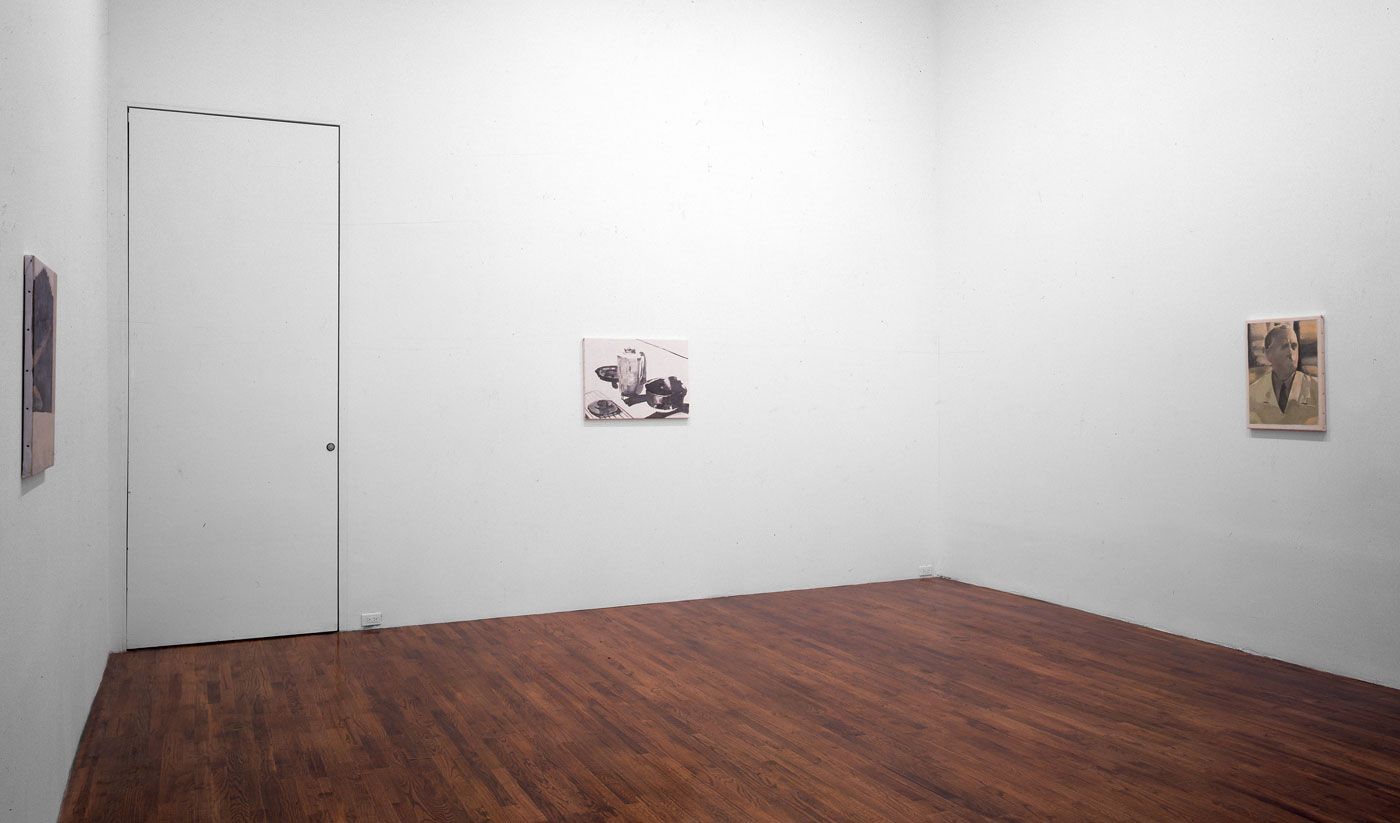 An installation view of the exhibition Luc Tuymans: Superstition, at David Zwirner New York, dated 1995.