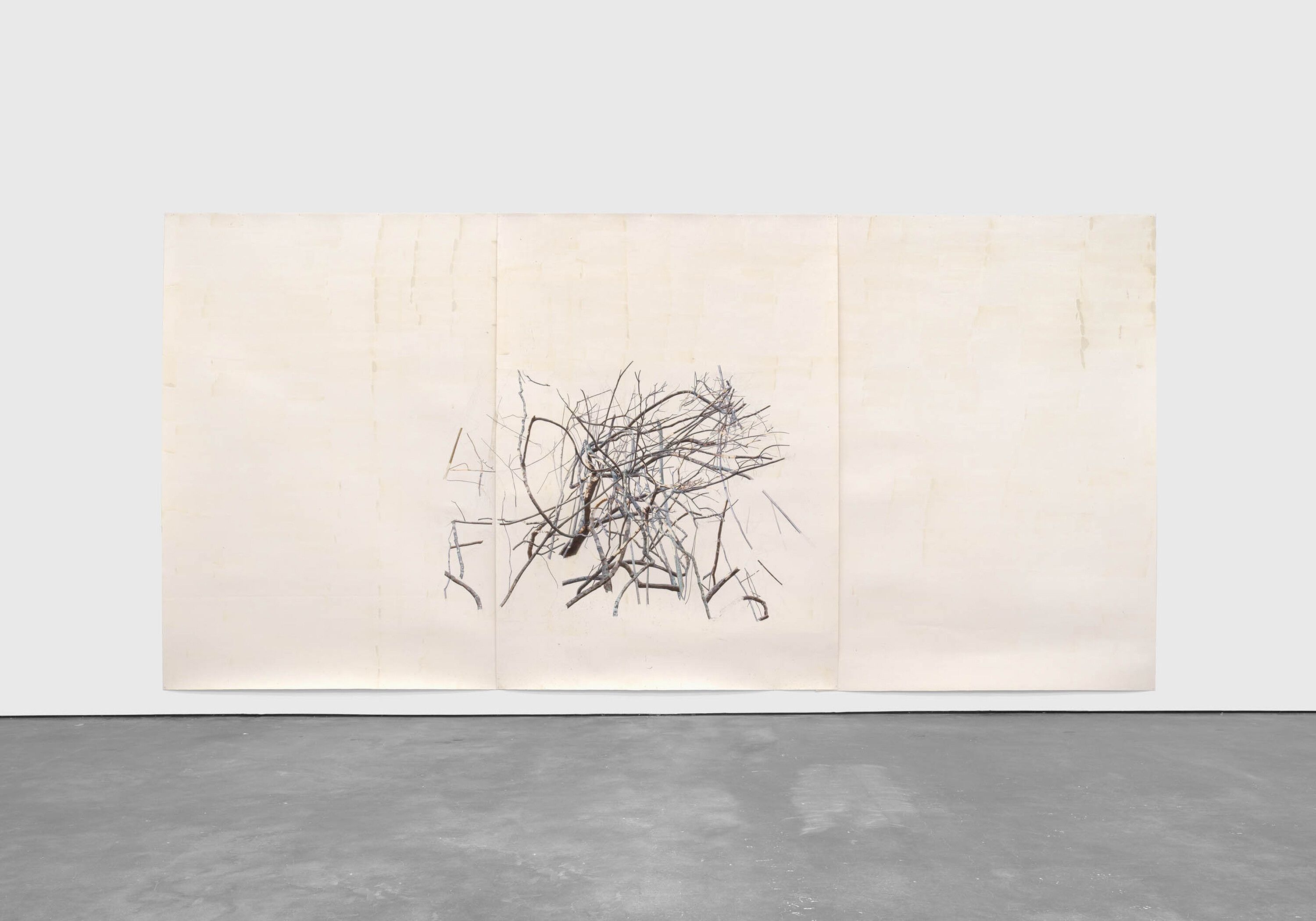 An untitled work on paper by Toba Khedoori, 2021 to 2022.