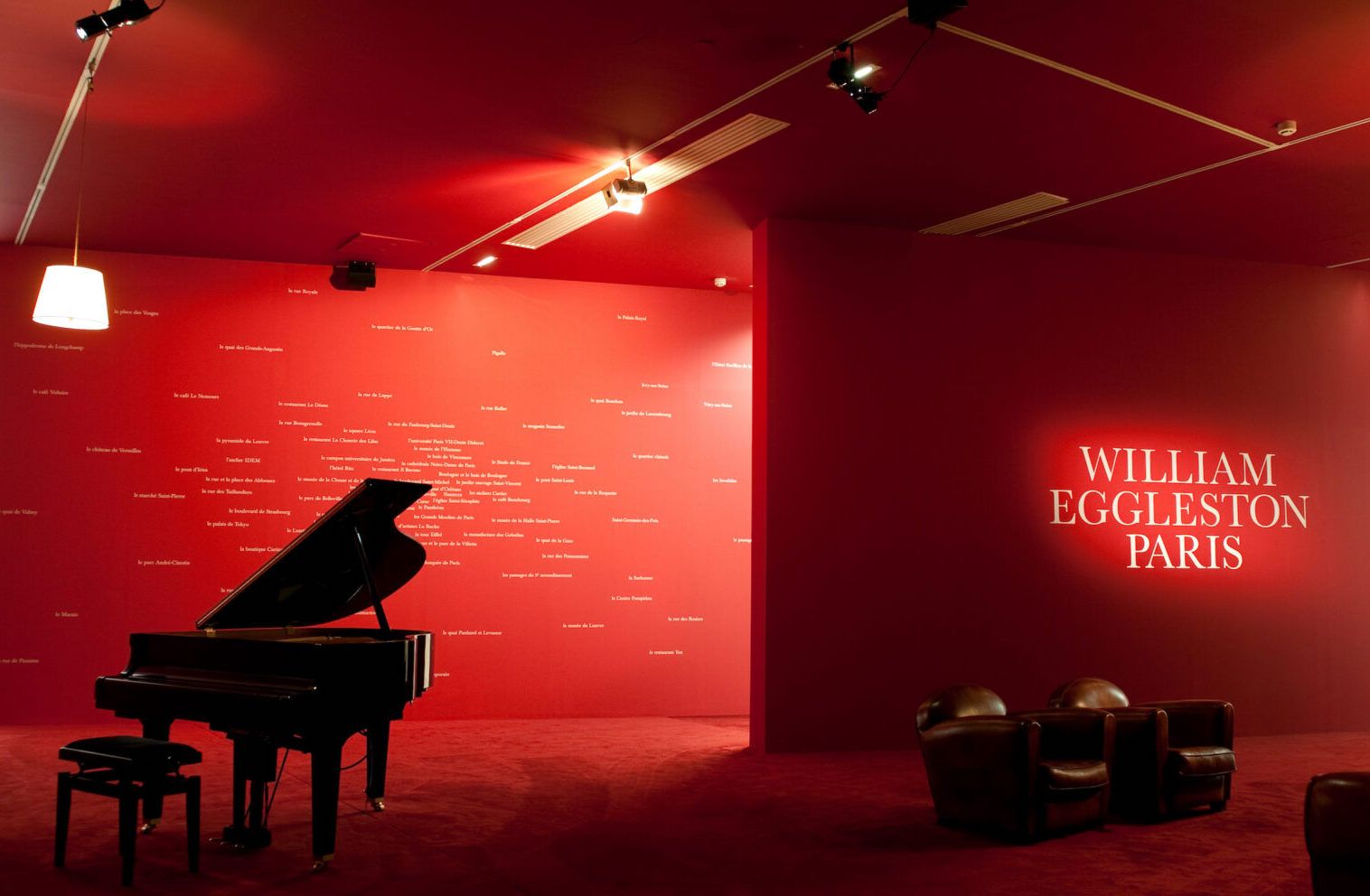 Installation view of a William Eggleston in Paris