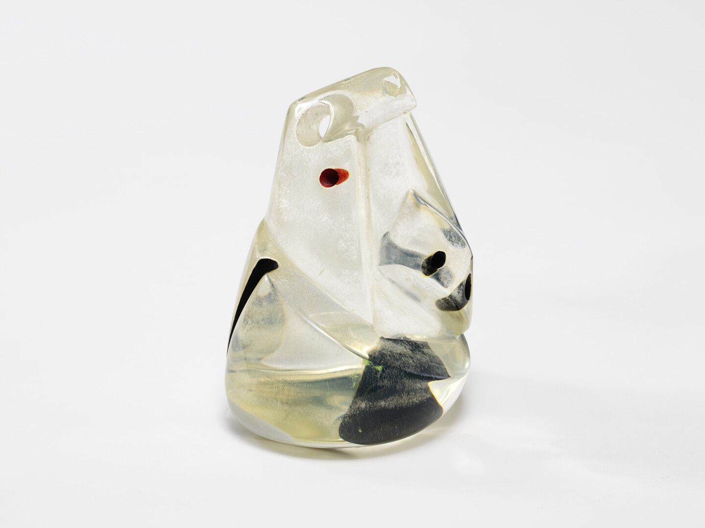 An acrylic and paint sculpture by Leo Amino, titled Refractional #10, dated 1948.