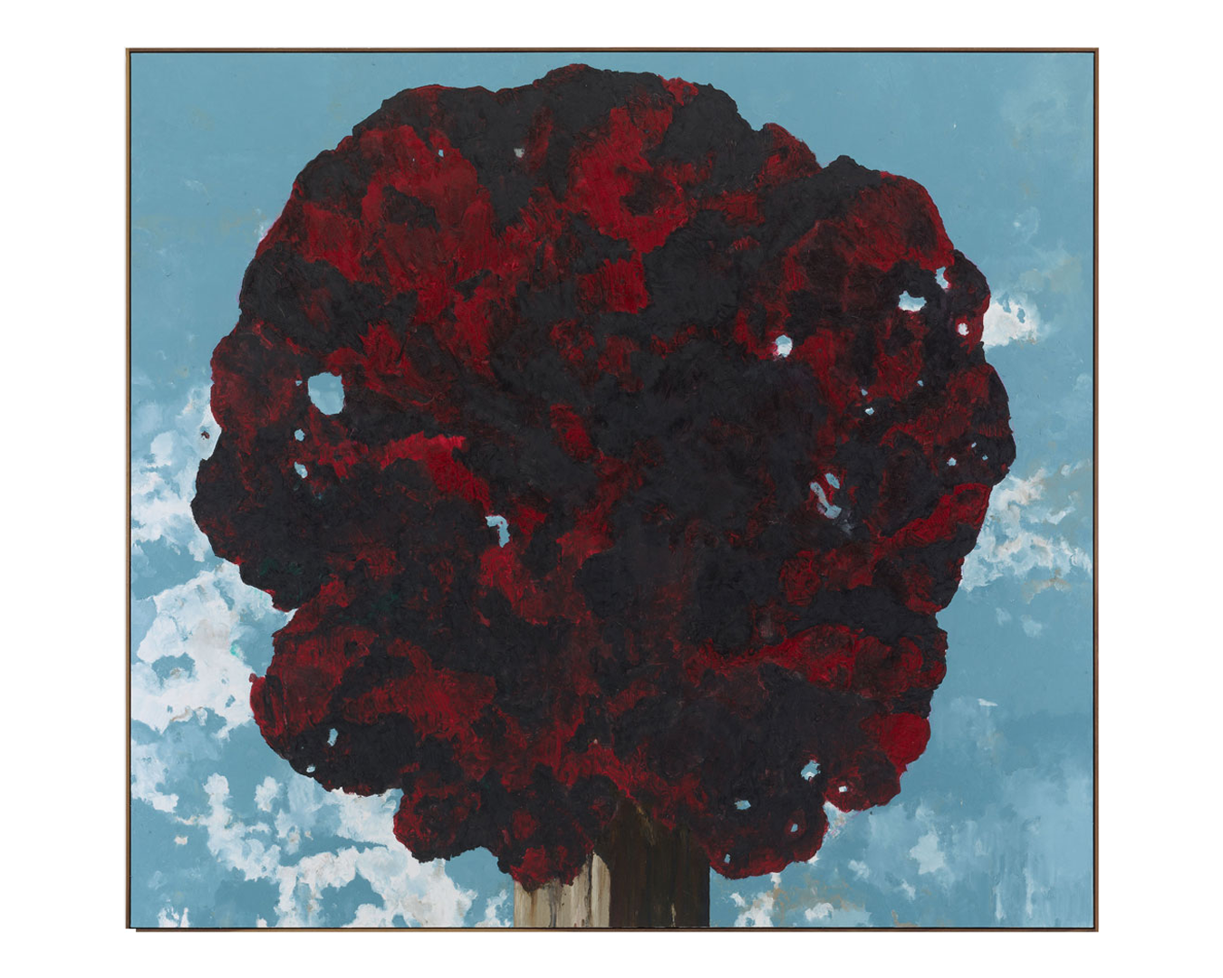 An untitled painting by Harold Ancart, dated 2020.