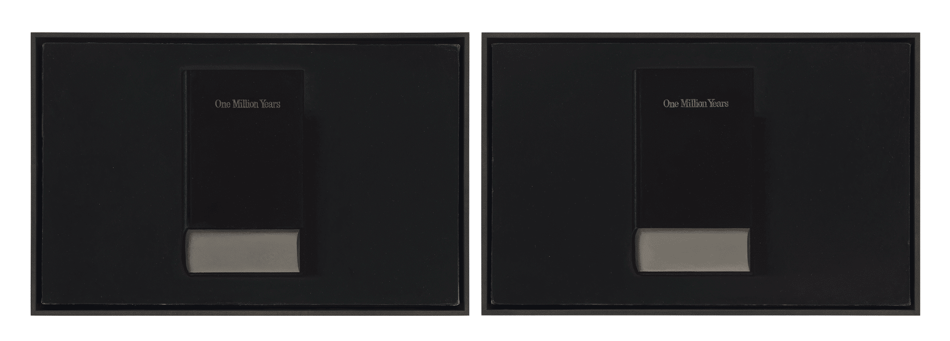 A painting by Liu Ye, titled Book Painting No. 28 (ON KAWARA, One Million Years, Two volumes, Produced and published in 1999 by Editions Micheline Szwajcer & Michele Didier), dated 2020.