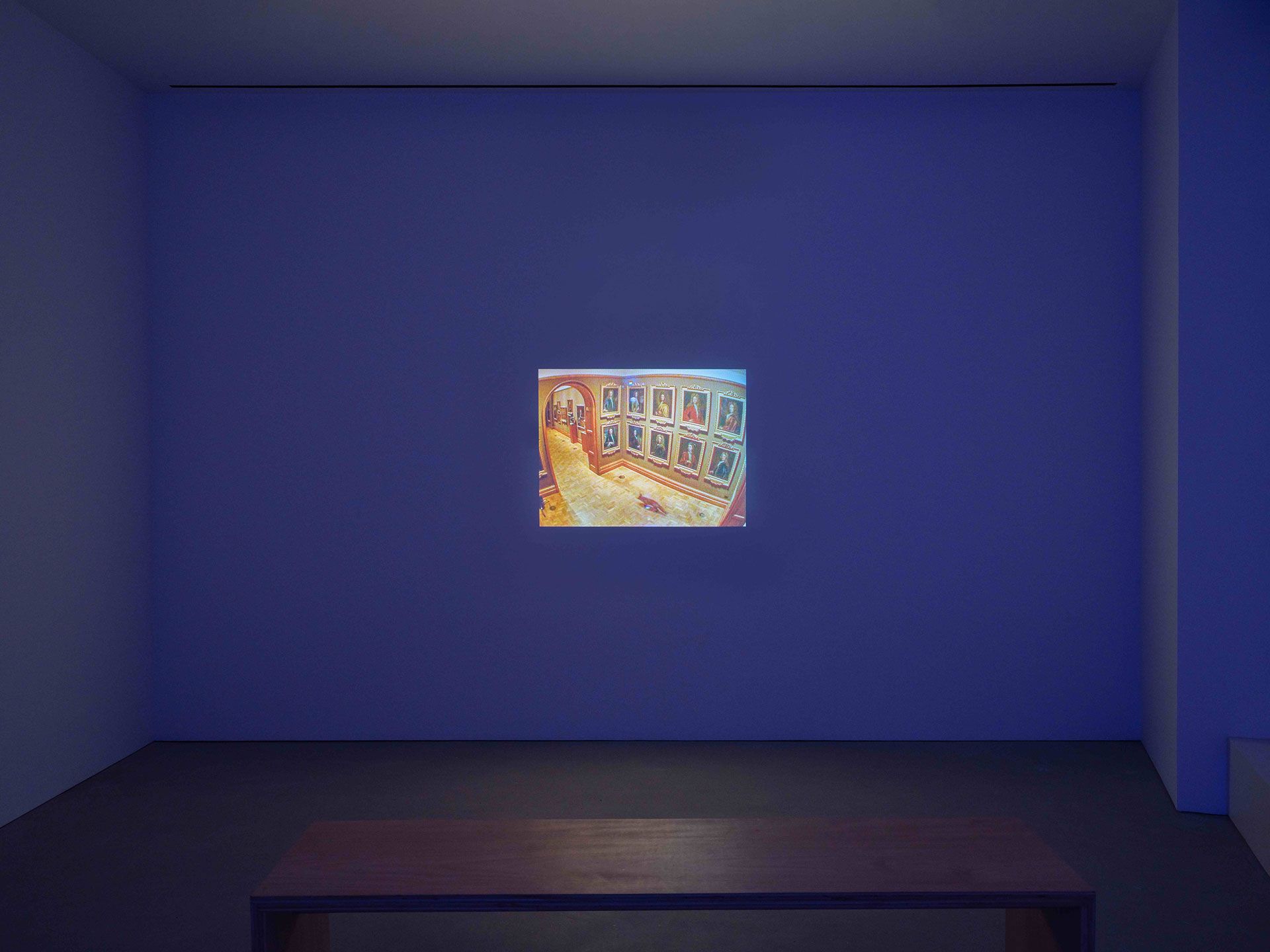 A video by Francis Alÿs, titled The Nightwatch, dated 2004.