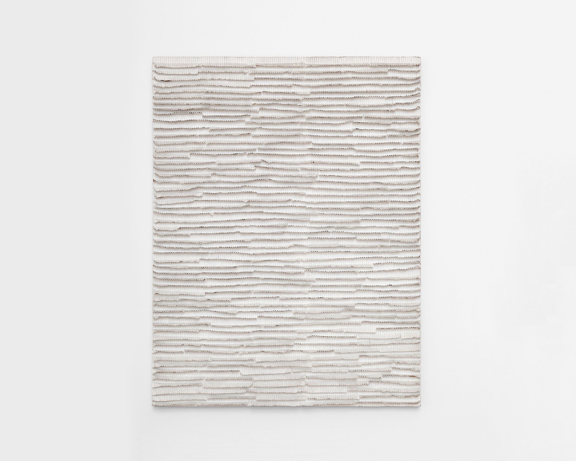 A painting by Jan Schoonhoven, titled R71-17, dated 1971.