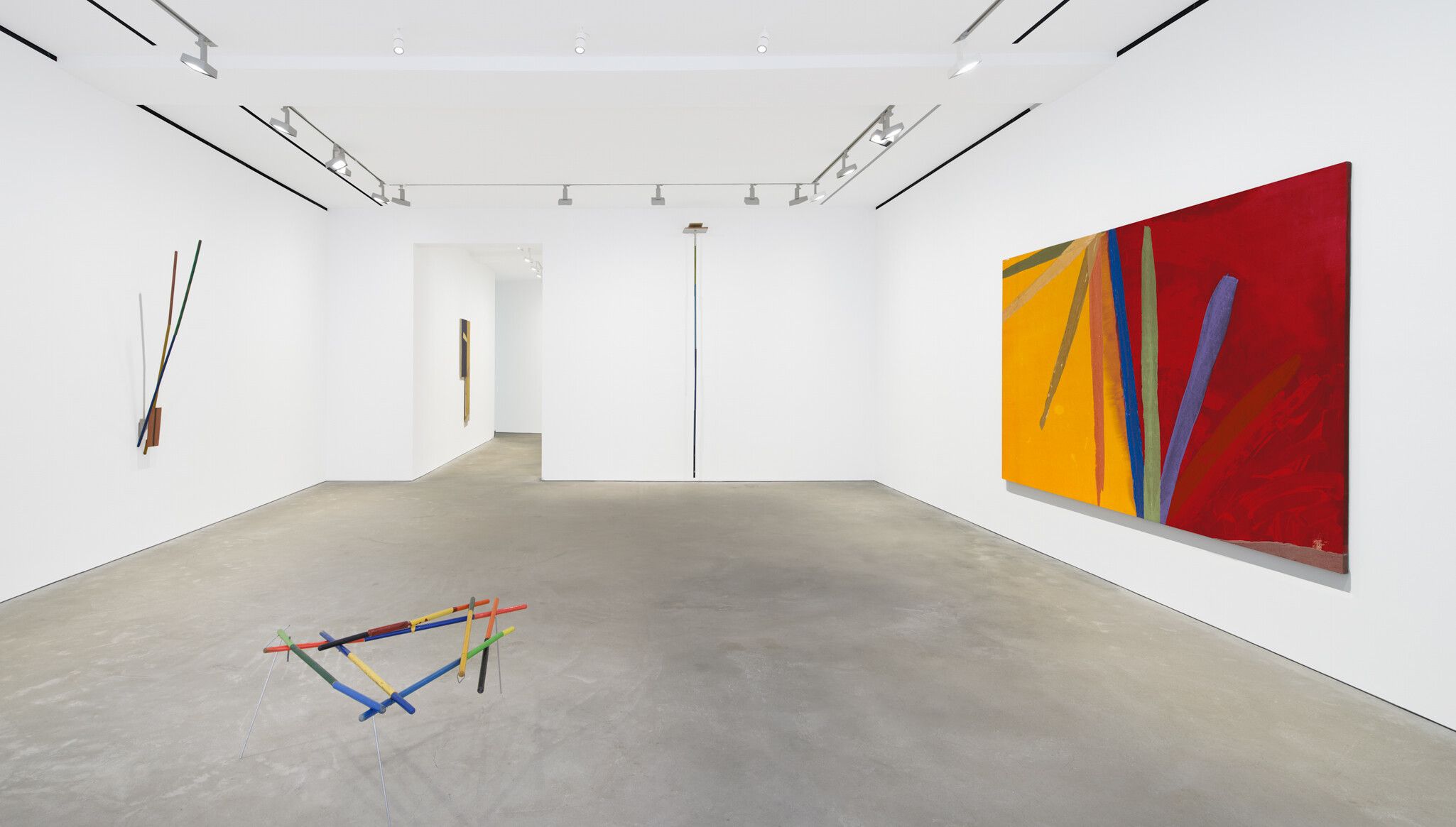 Installation view of the exhibition, Al Taylor: Playing with Color, at David Zwirner in Hong Kong, dated 2022