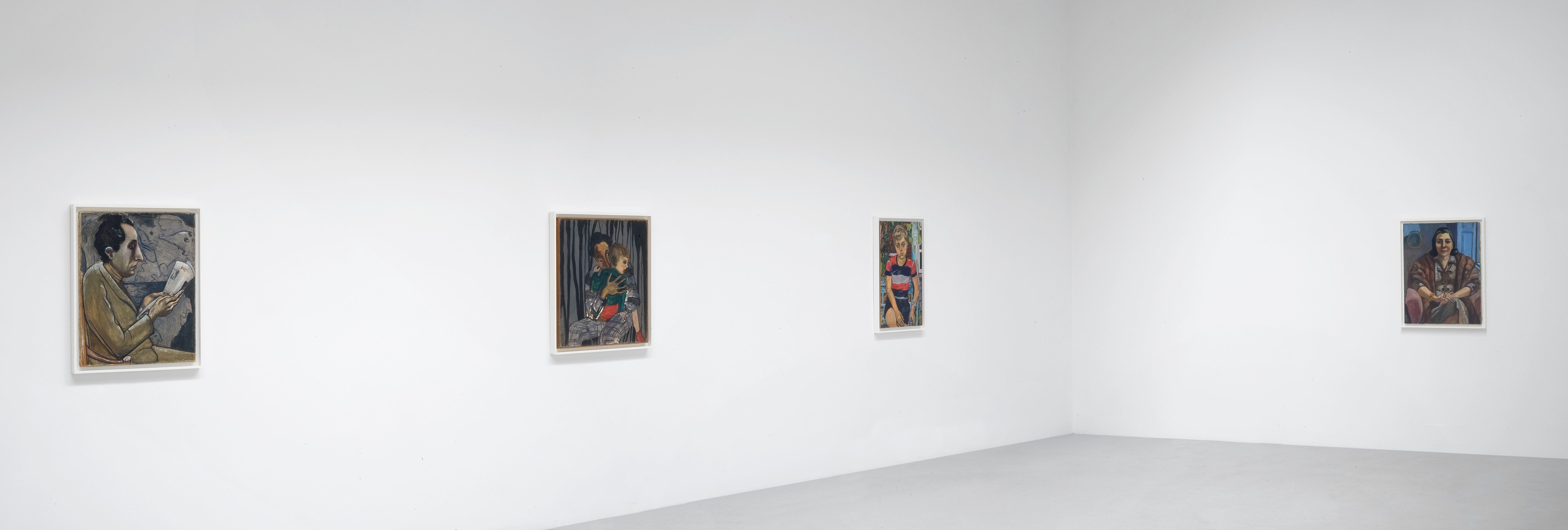 Installation view of the exhibition Alice Neel: Selected Works, at David Zwirner in New York, dated 2009.