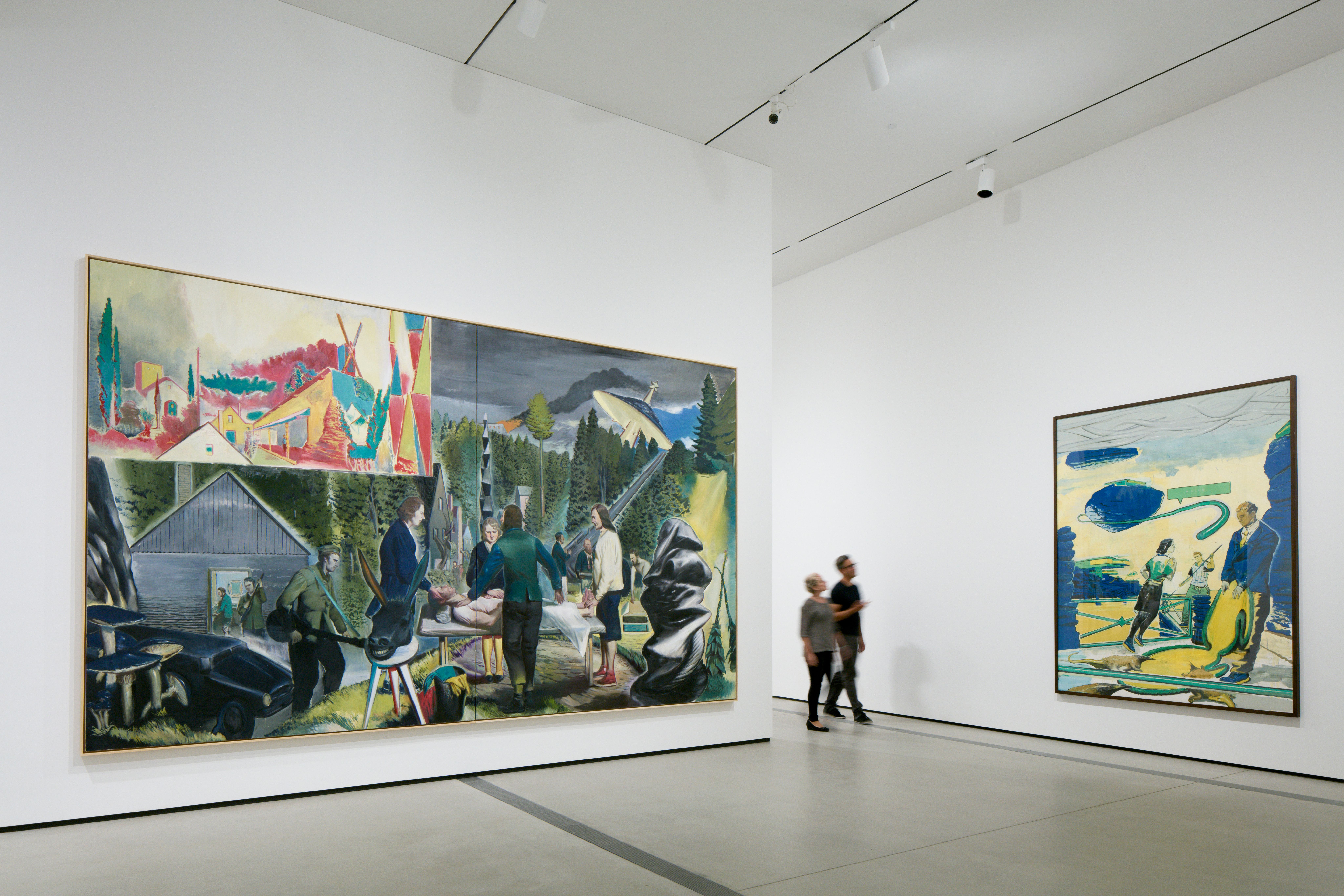 Installation view, Neo Rauch, The Broad, 2015. Photo by Bruce Damonte