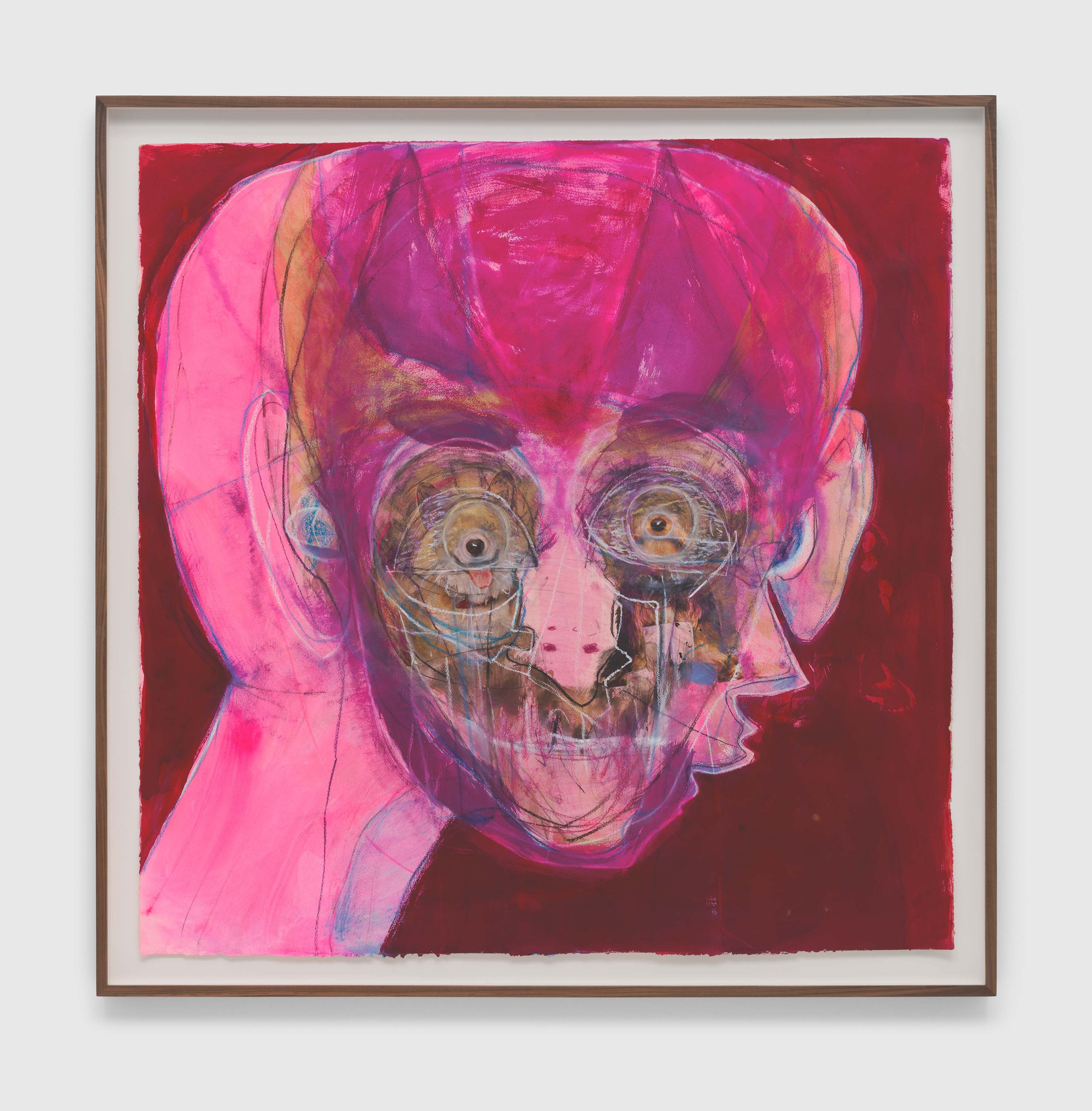 A work on paper by Huma Bhabha, called Untitled, dated 2023.