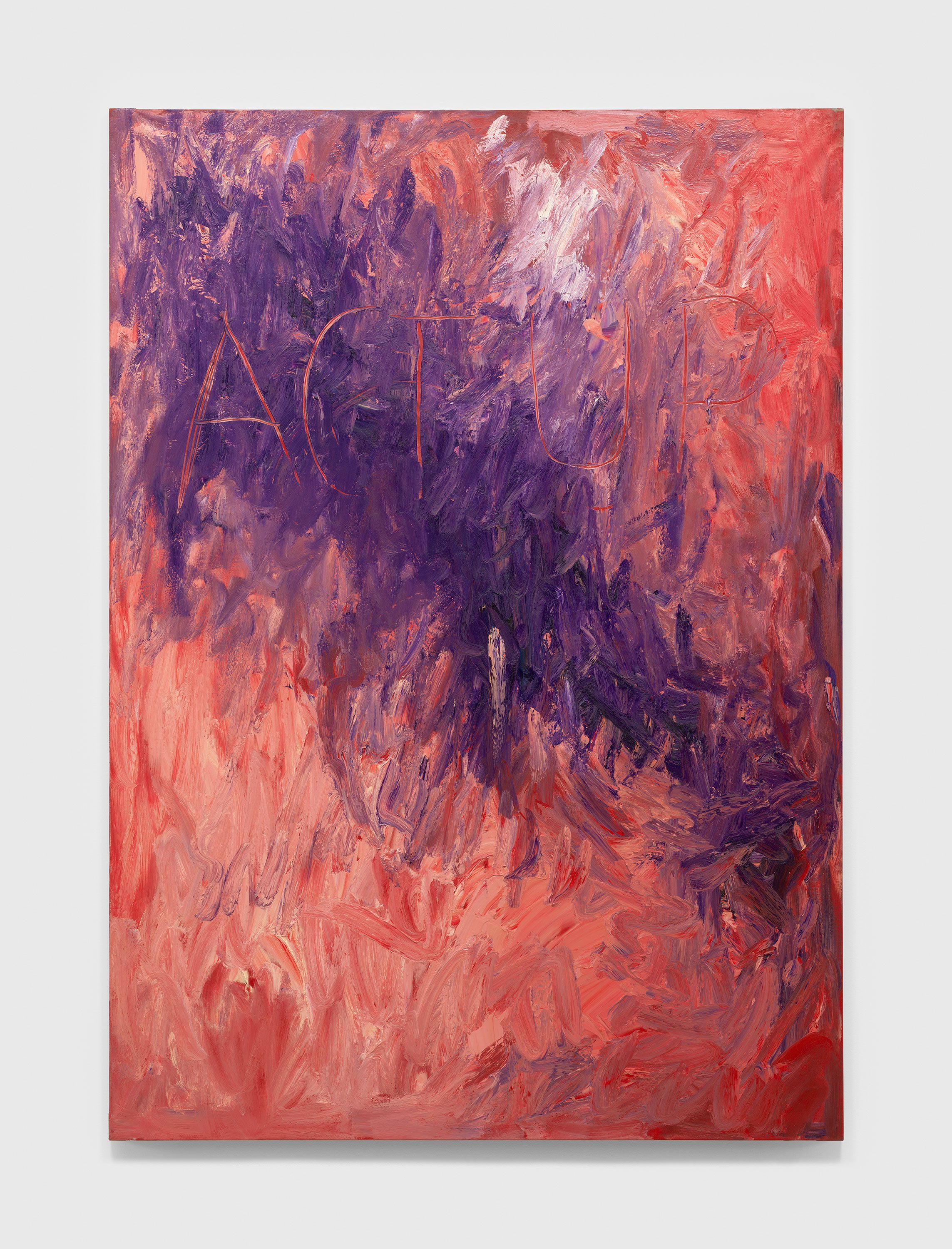 A painting by Derek Jarman titled Act Up, dated 1992