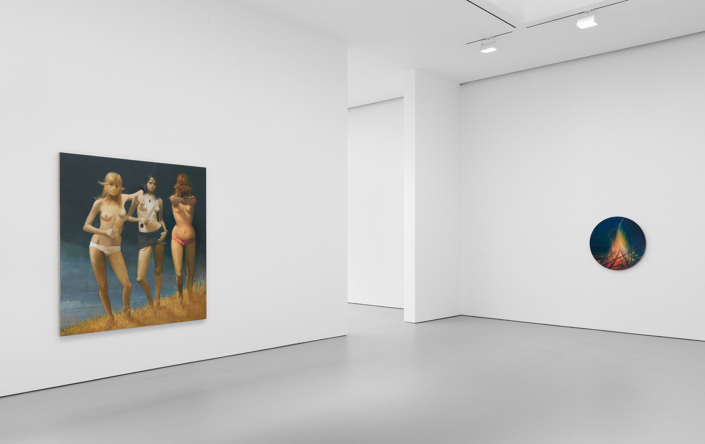 Installation view of Lisa Yuskavage: New Paintings at David Zwirner, New York, 2021