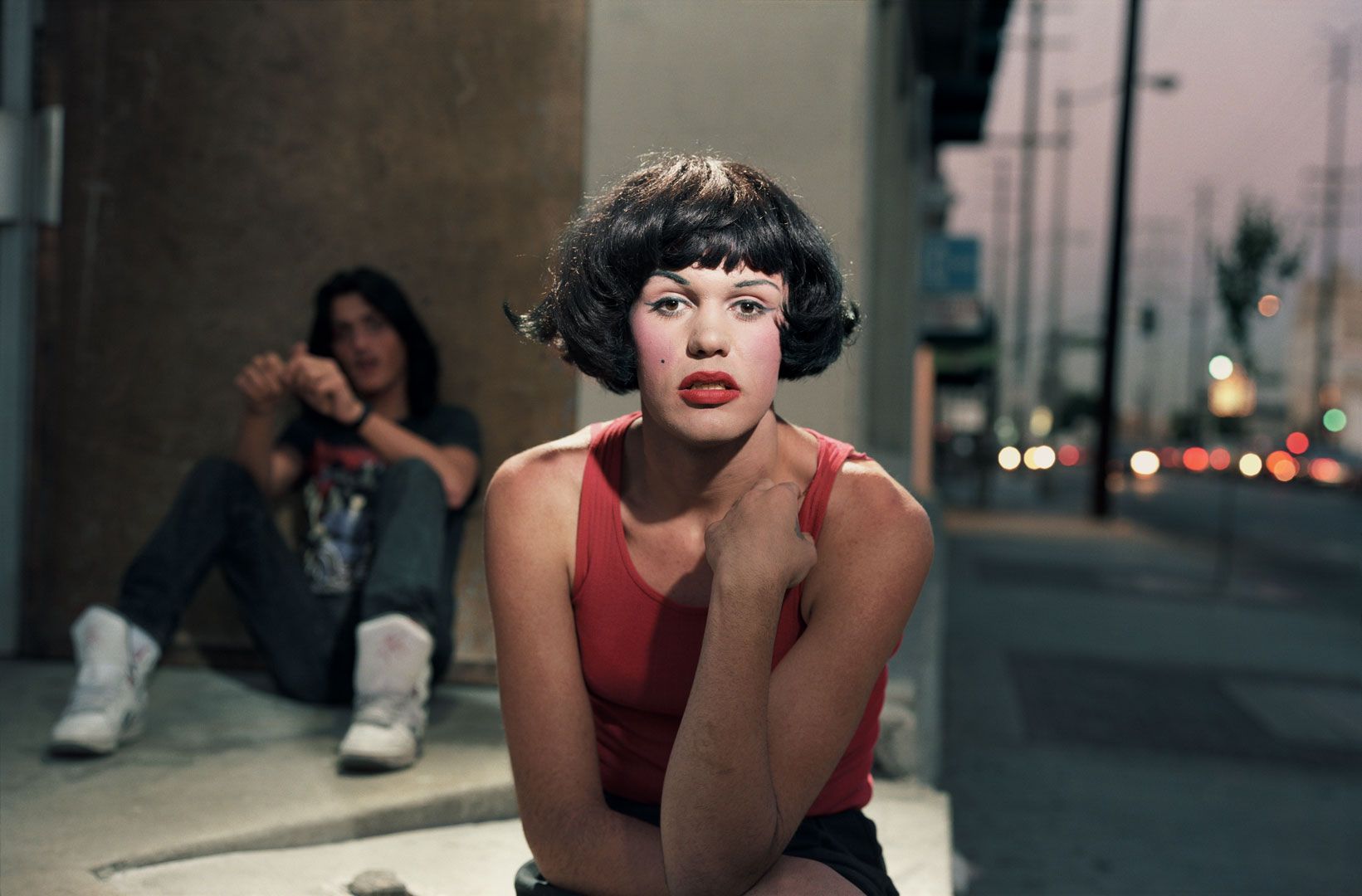 A photograph by Philip-Lorca diCorcia, titled Marilyn, 28 years old, Las Vegas, Nevada, $30, dated 1990-1992