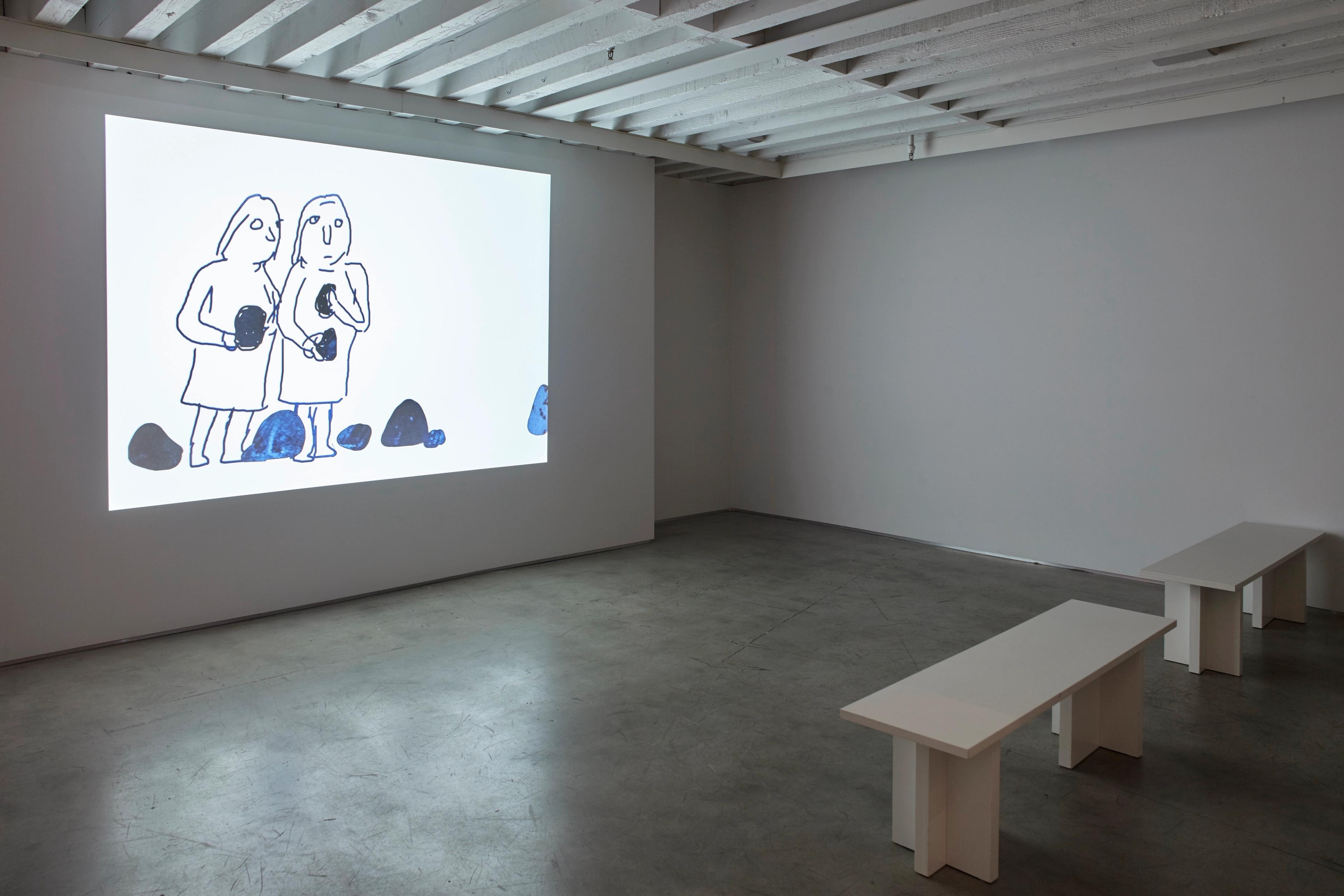 Installation view of the exhibition Amy Sillman: After Metamorphosis at The Drawing Center, located in New York, United States, dated 2017.