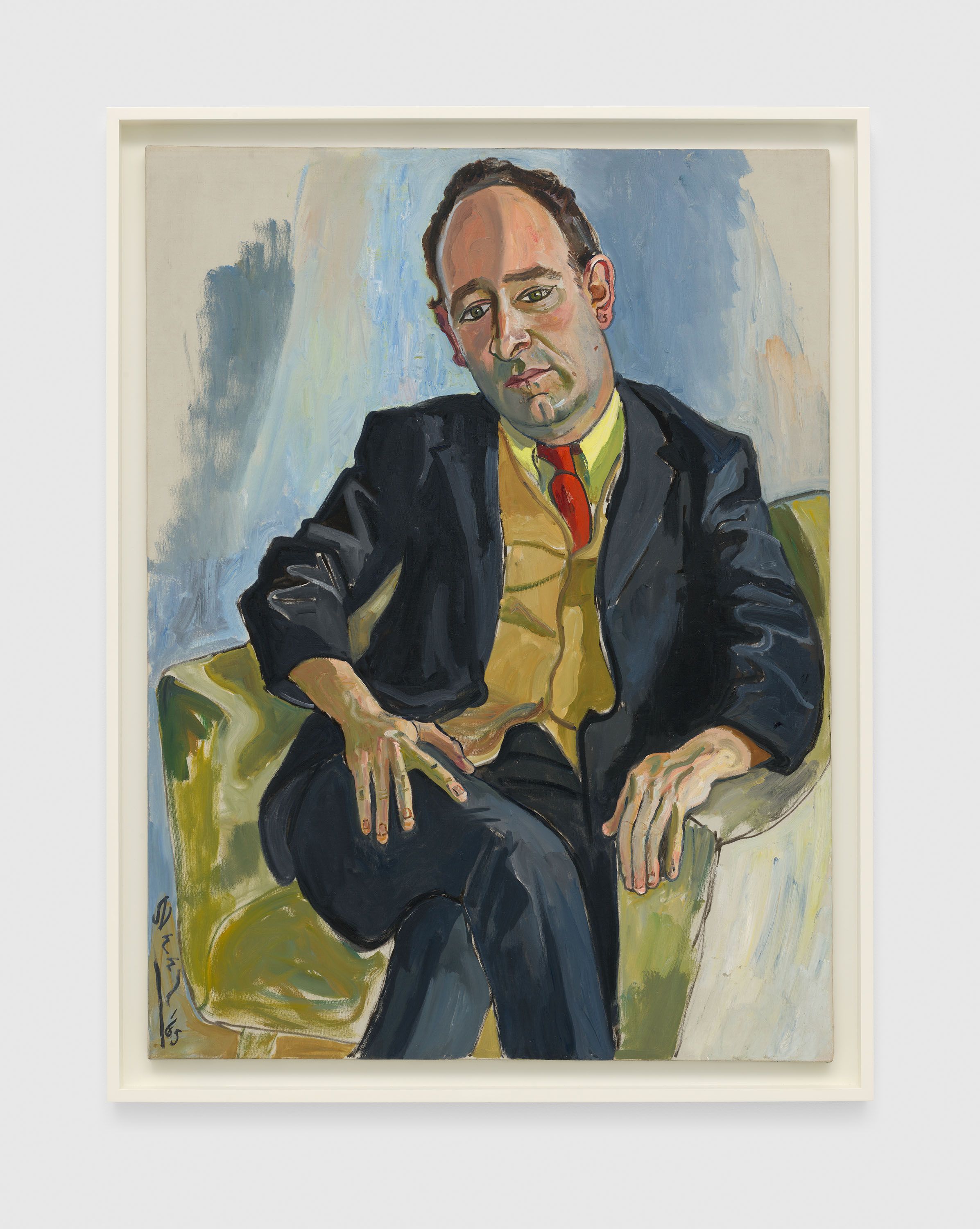 A painting by Alice Neel, titled Ivan Karp, dated 1965.