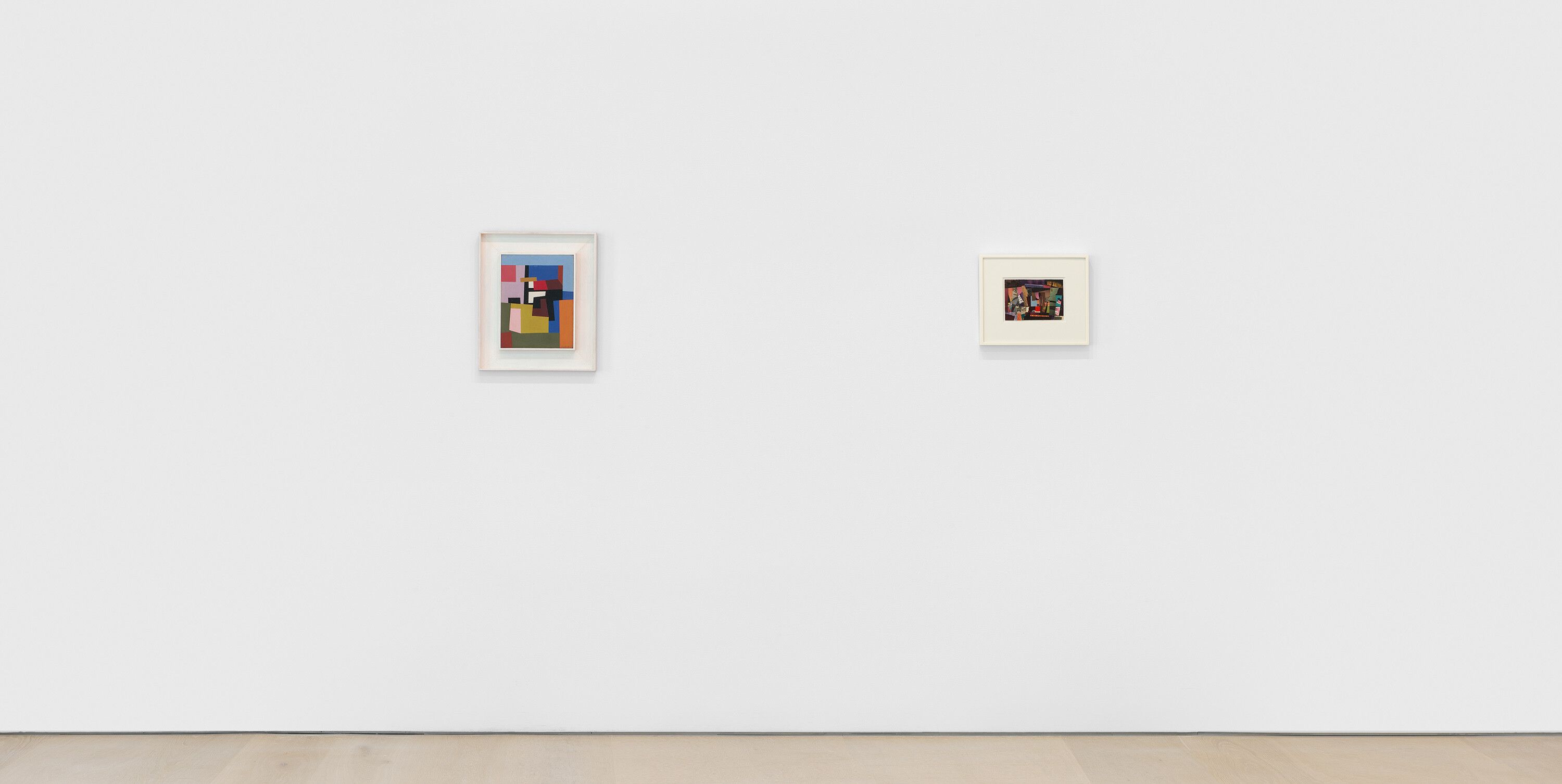 Installation view of works by Ad Reinhardt