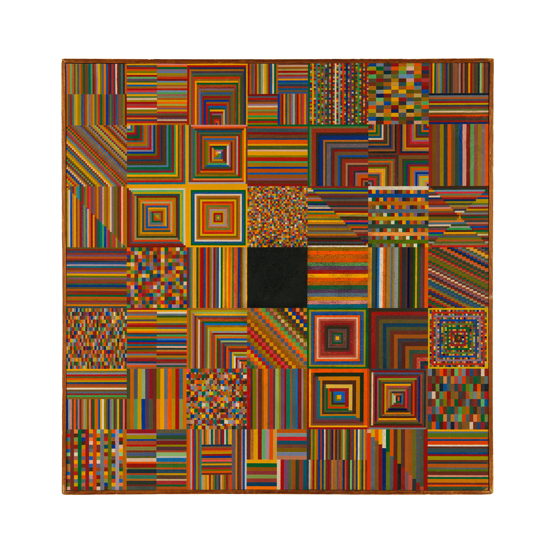 A painting by Ray Johnson, titled Calm Center, dated 1949 to 1951.