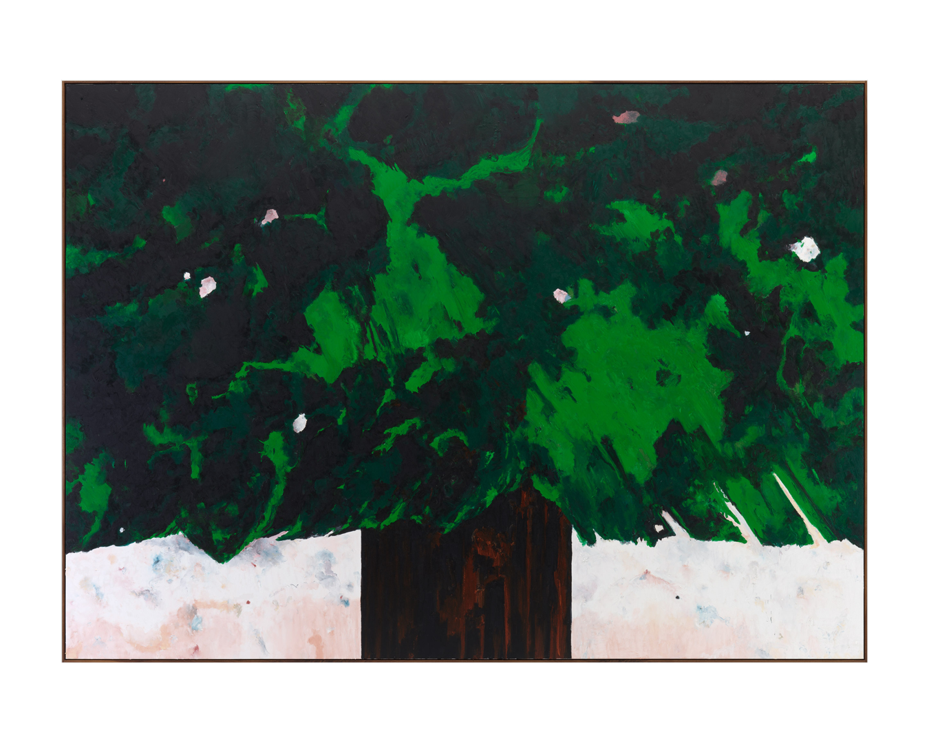 An untitled painting by Harold Ancart, dated 2020.