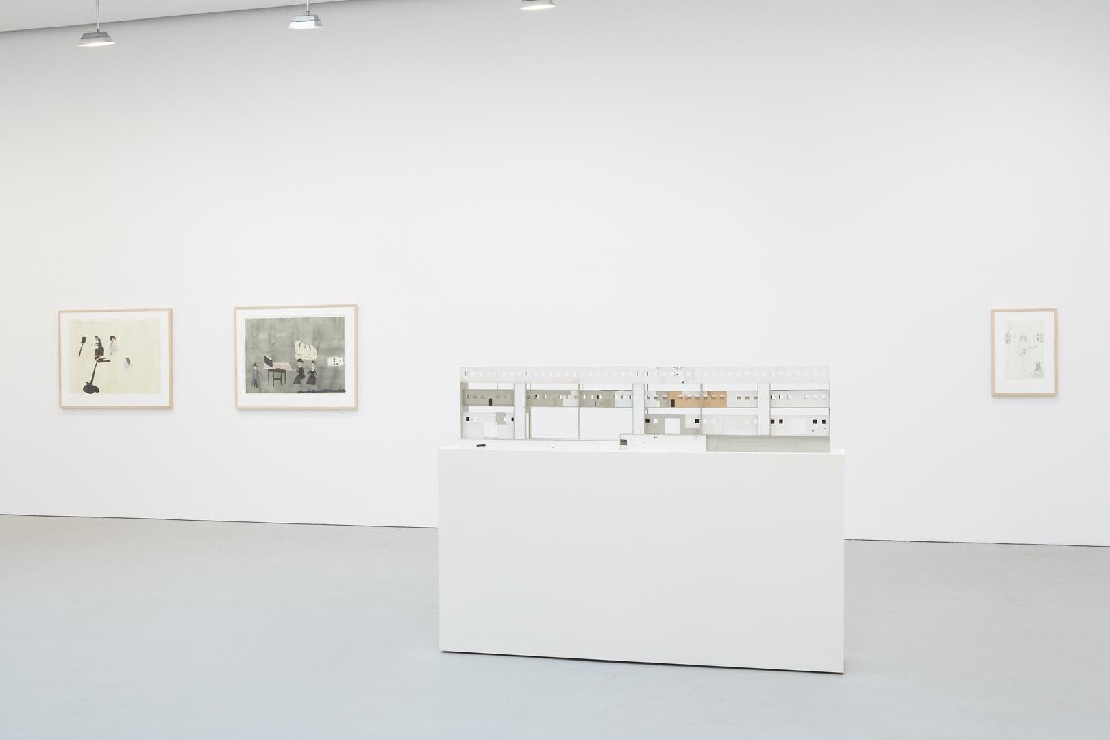 Installation view of the exhibition Jockum Nordström, at David Zwirner in New York, dated 2006.