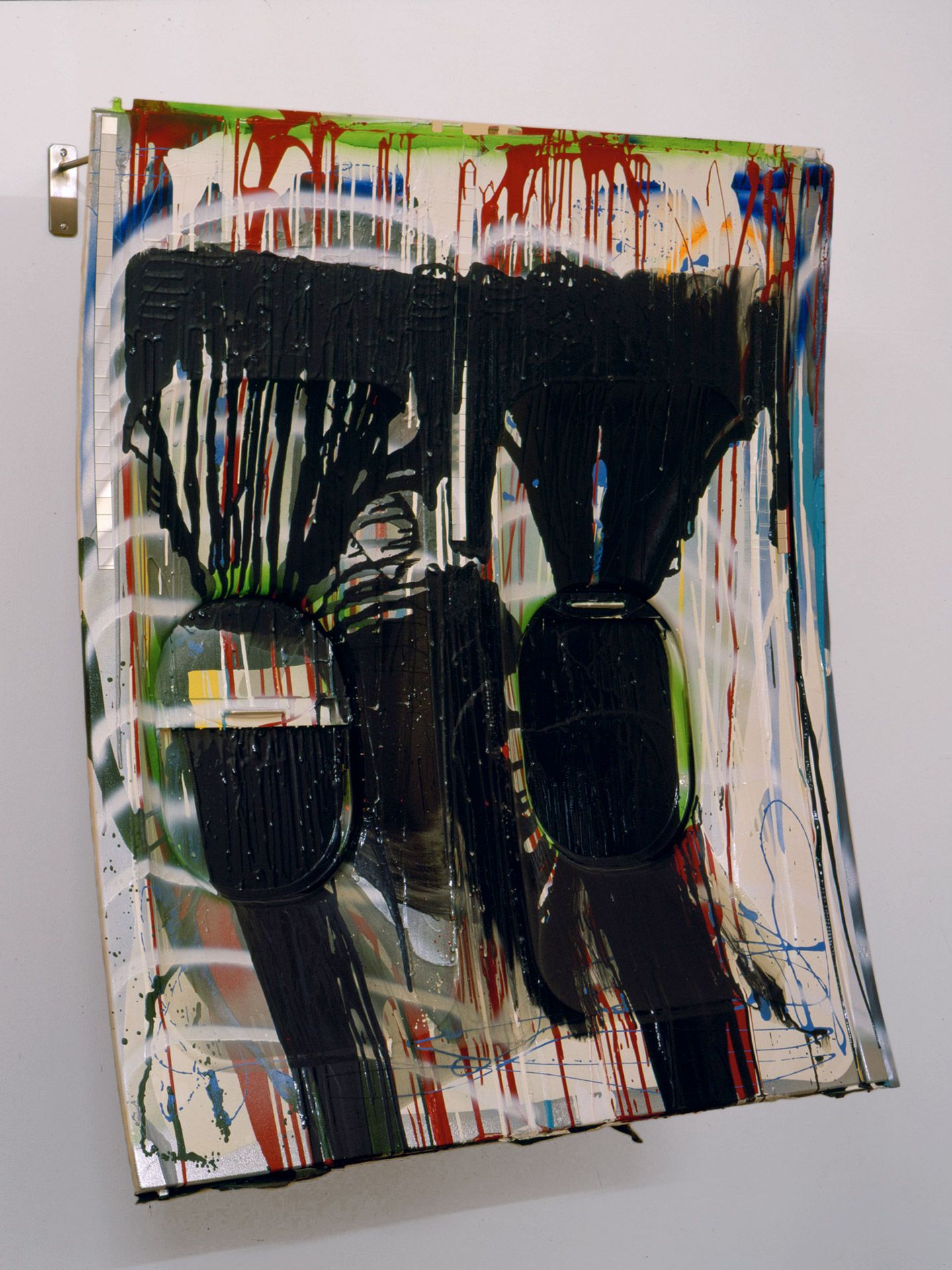 A mixed media work by Isa Genzken, titled Flugzeugfenster, dated 2003.