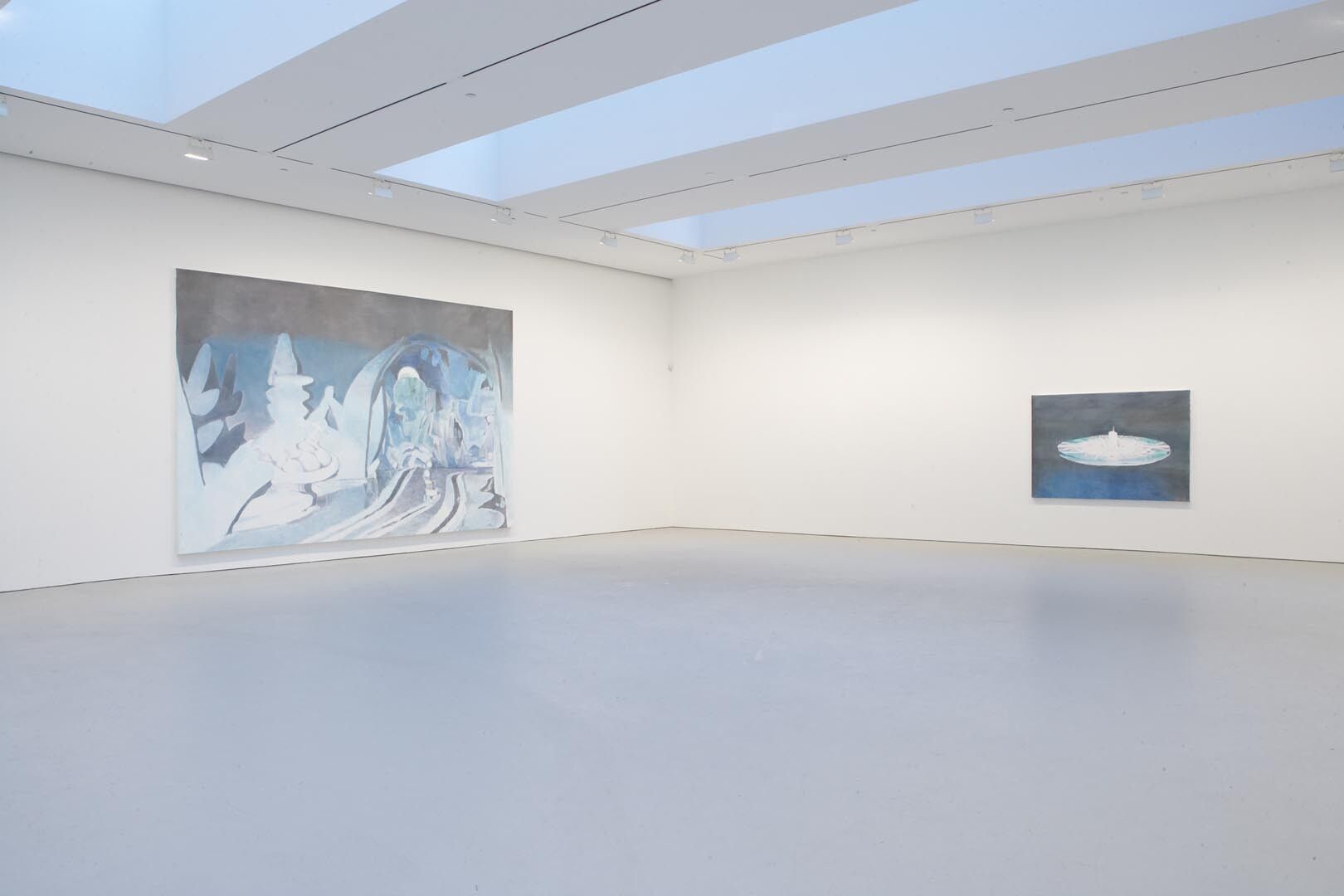 Installation view of the exhibition, Forever, The Management of Magic, at David Zwirner in New York, dated 2008.