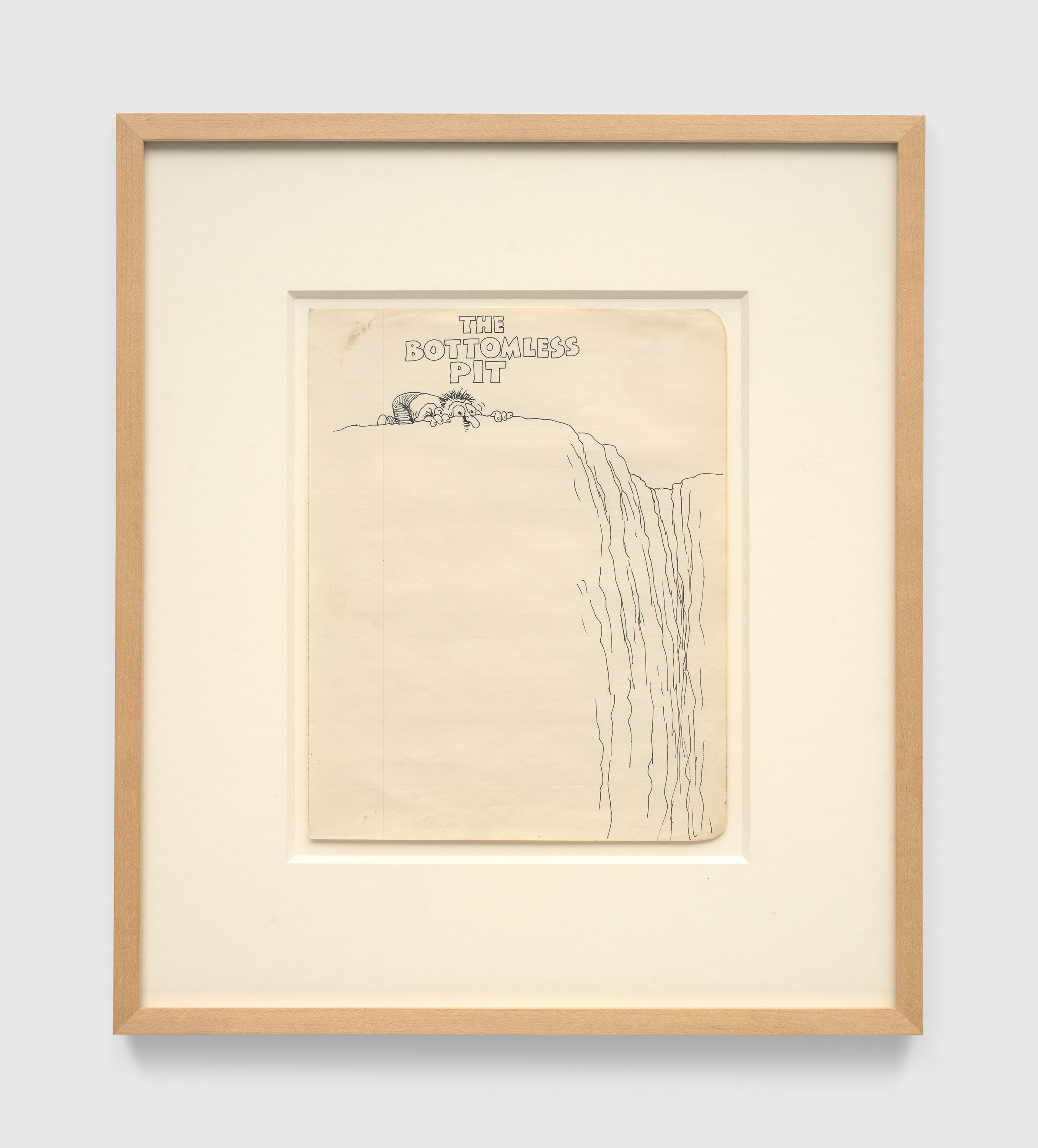 A work on paper by R. Crumb, titled Bottomless Pit, dated circa 1960-1969.