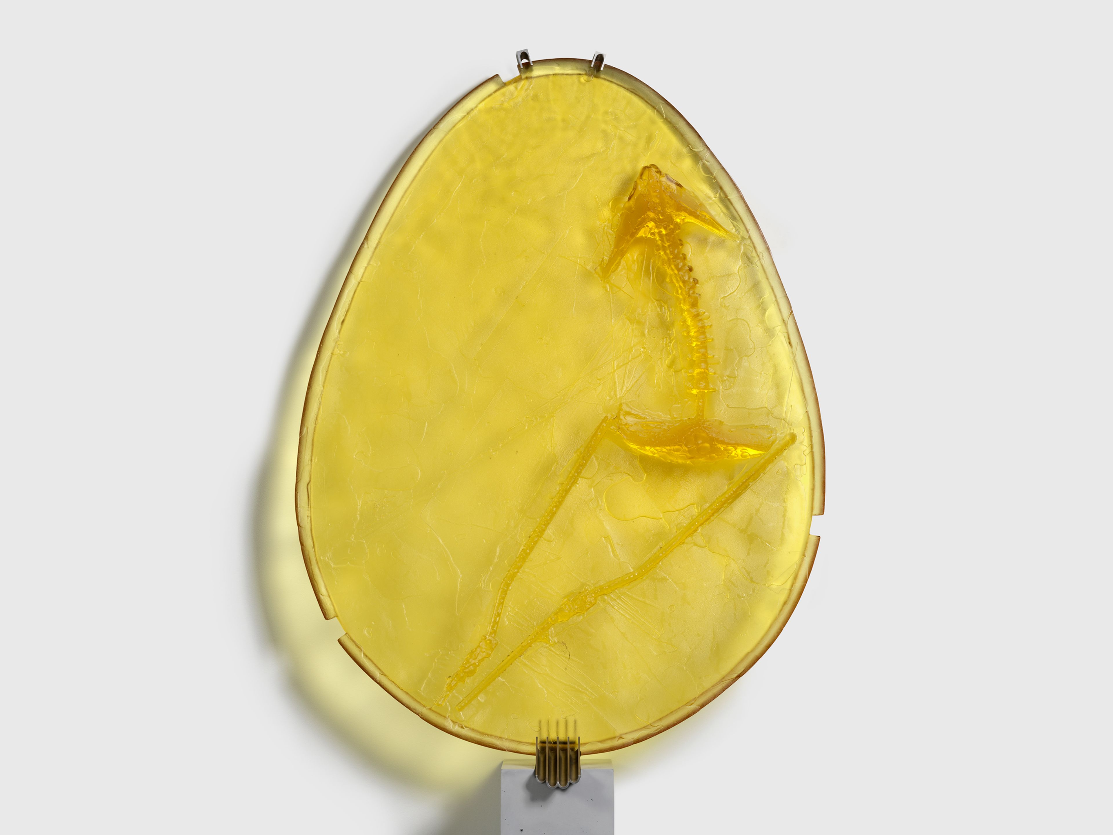 A sculpture by Andra Ursuta, titled Private Dancer (Gold), dated 2025.