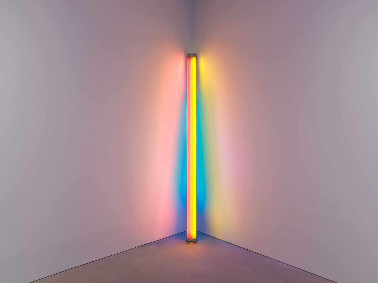 A sculpture of Dan Flavin, titled untitled (to the real Dan Hill) 1a, dated 1978.