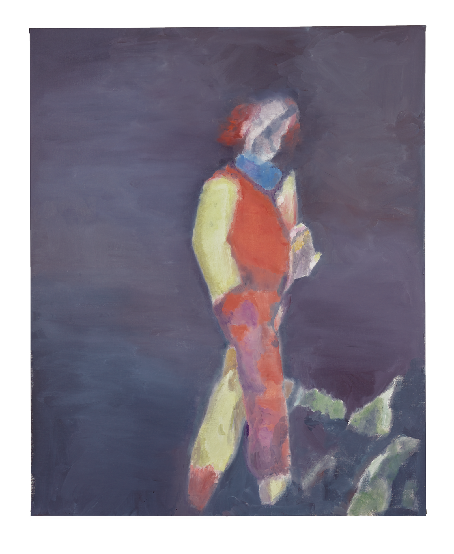A painting by Luc Tuymans titled Clown, dated 2019