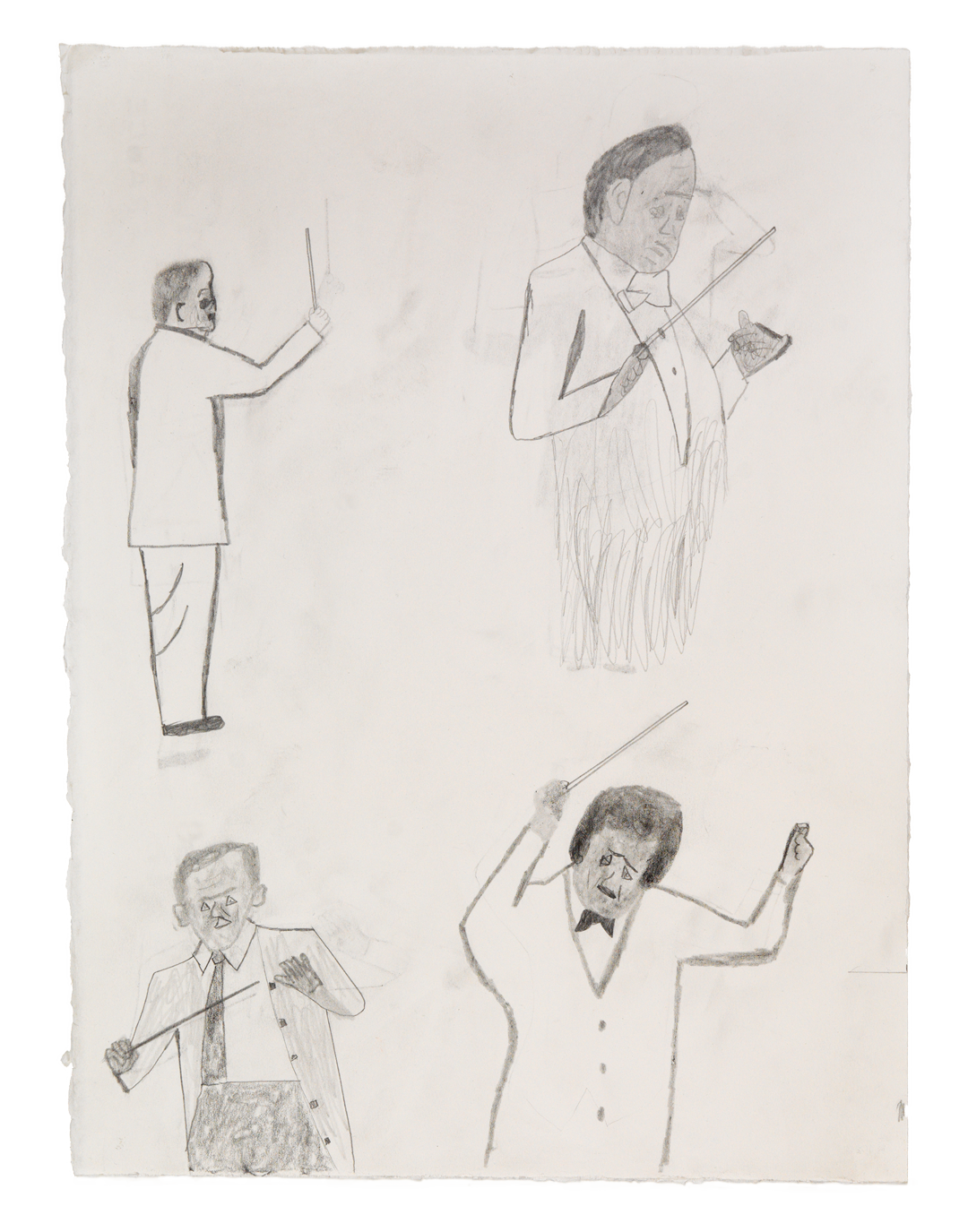 A drawing by Jockum Nordstrom, titled Meisterwerke, dated 2019.