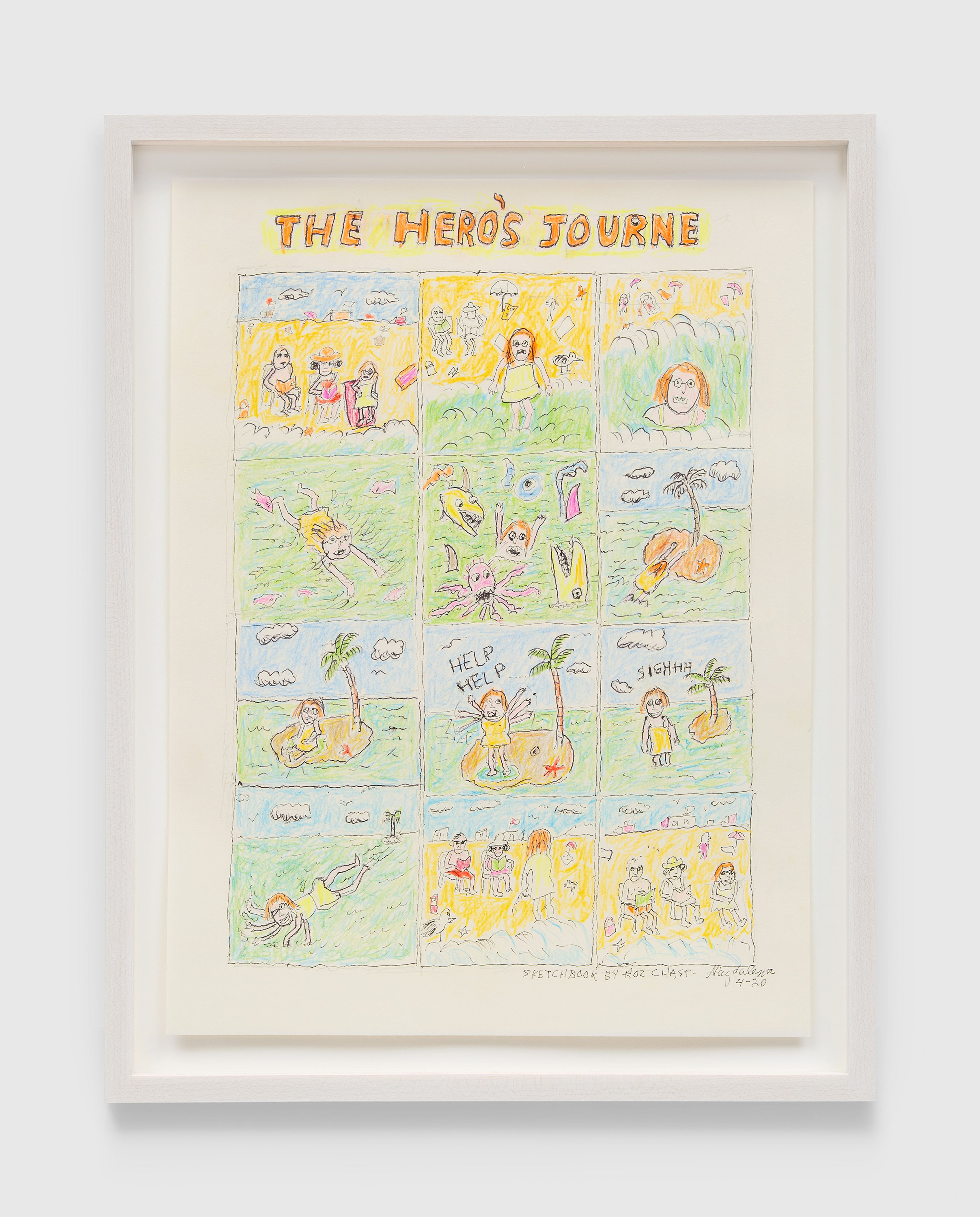 An untitled work on paper by Magdalena Suarez Frimkess, dated 2020.