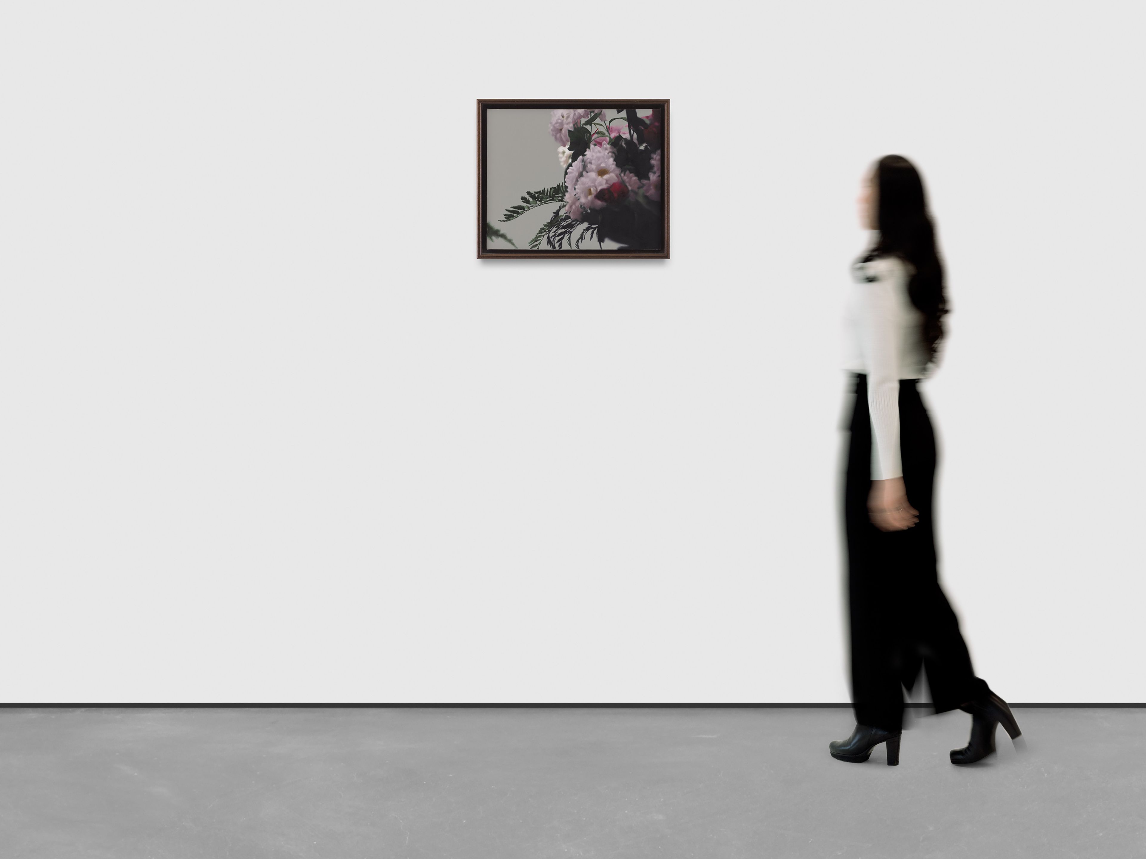 A painting by Gerhard Richter, titled Blumen, dated 1992.