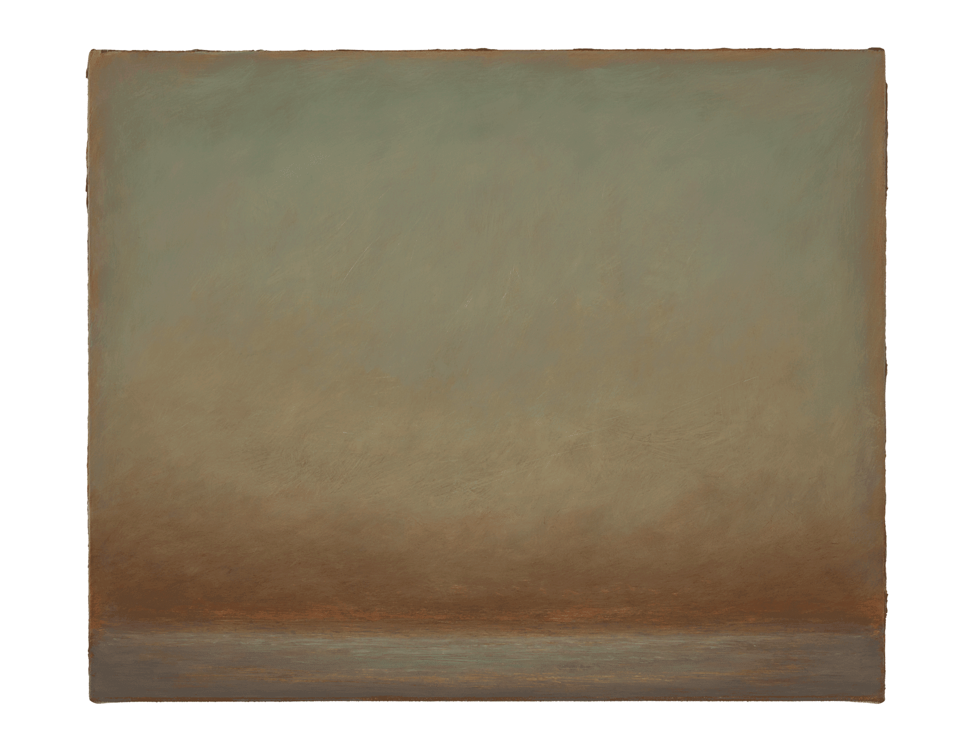 A painting by Lucas Arruda, titled Sem título da série Deserto-Modelo, dated 2017.