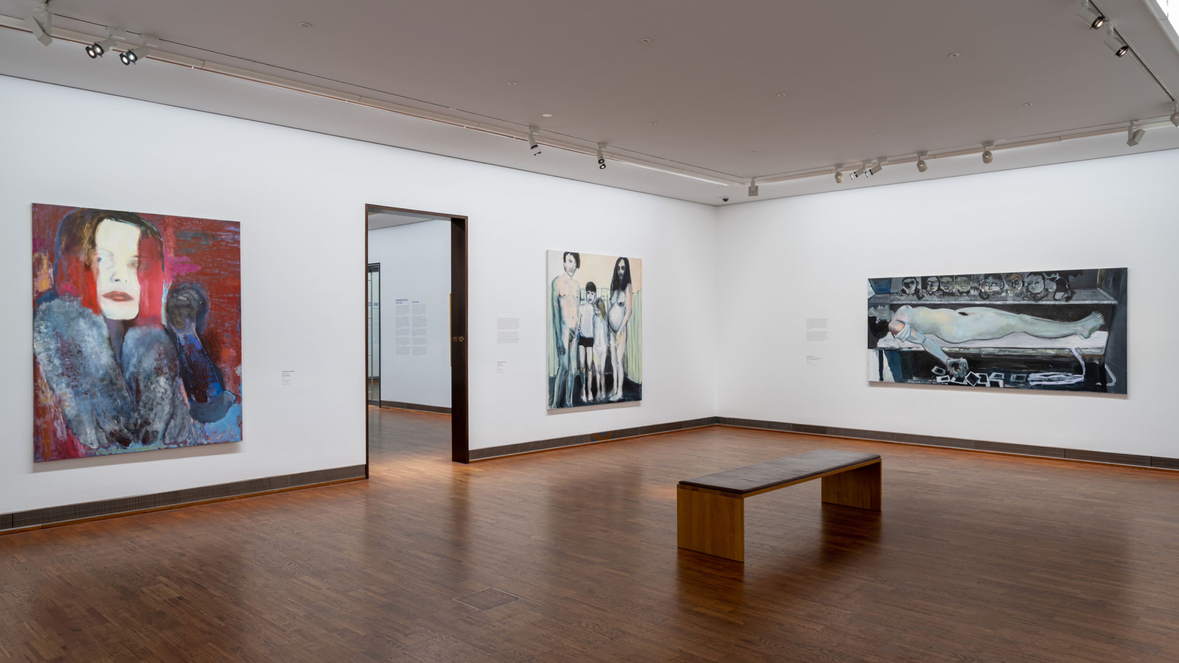 Installation view of the exhibition, Edvard Munch. In Dialogue, at the ALBERTINA Museum in Vienna, dated 2022.