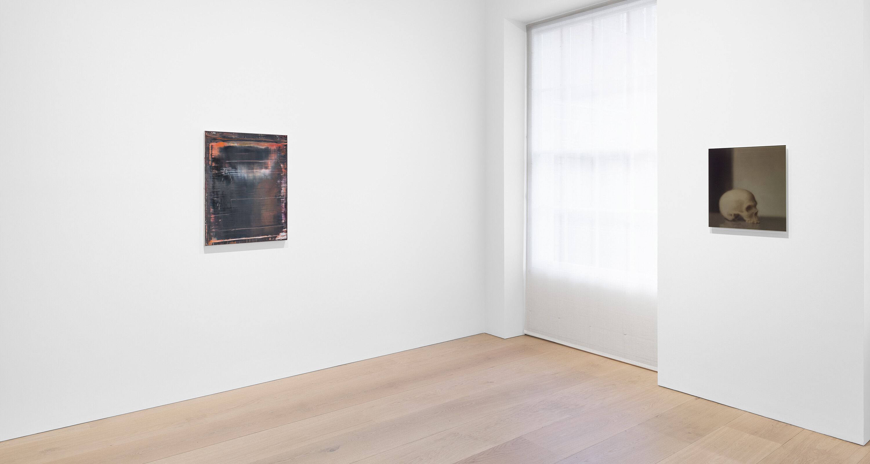 An installation view of an exhibition titled Gerhard Richter, at David Zwirner, London, in 2024.