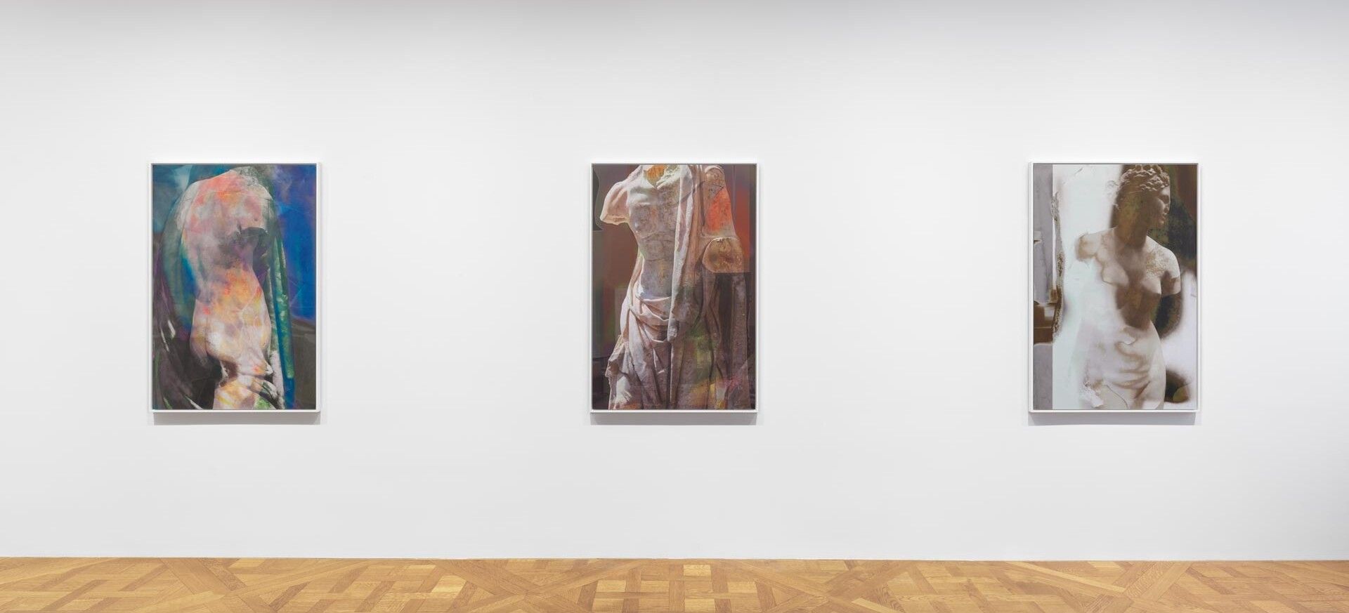 Installation view of the exhibition, James Welling: Transform, at David Zwirner in New York, dated 2019.