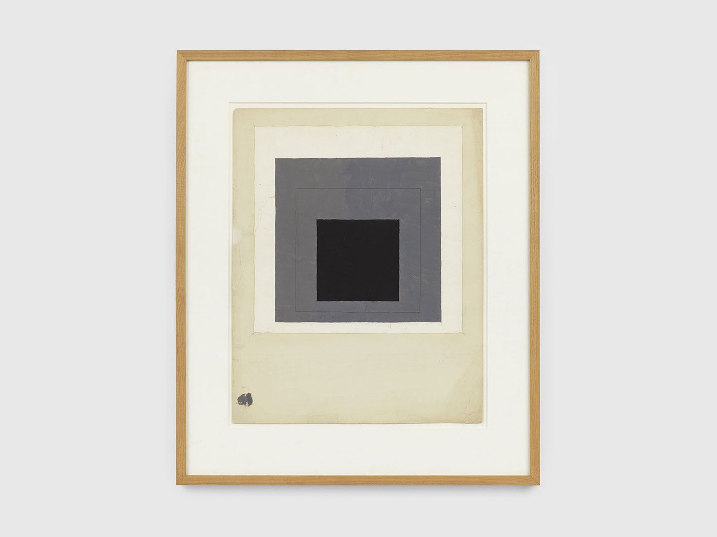 A mixed media work on paper by Josef Albers, titled Color study for Homage to the Square, undated.
