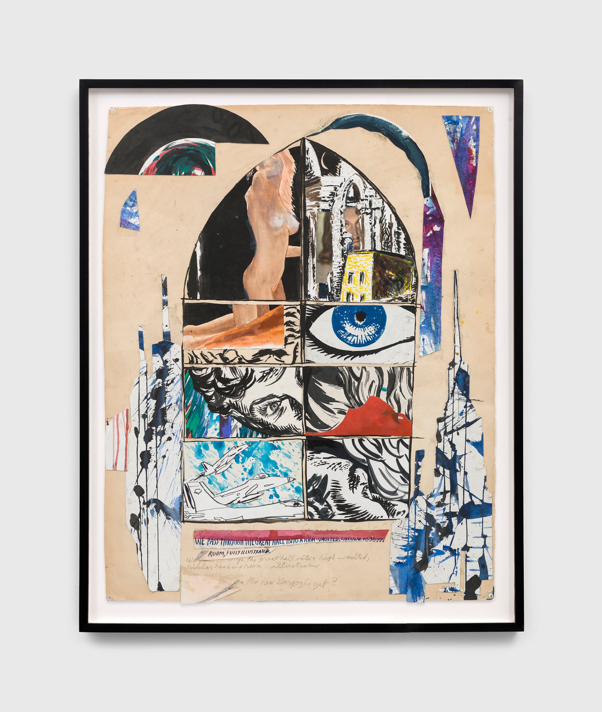 A drawing by Raymond Pettibon, titled No Title (We passed through...), dated 2008.