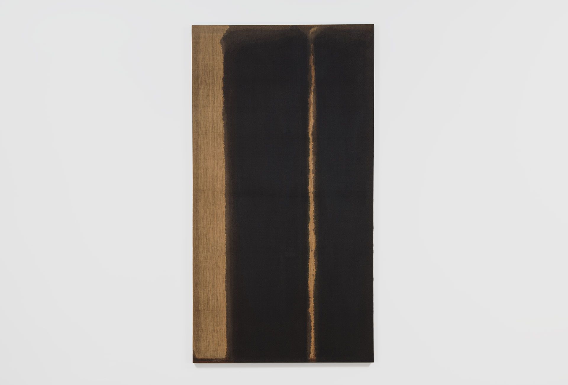A painting by Yun Hyong-keun titled Umber-Blue, dated 1978.