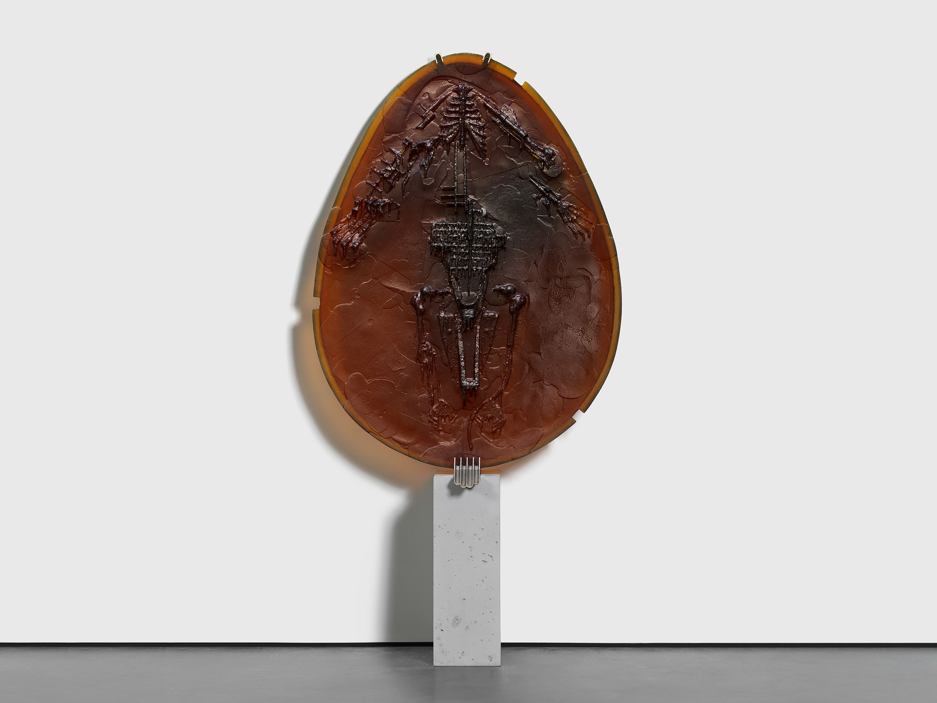 A sculpture by Andra Ursuta, titled Private Dancer (Burnt Raspberry), dated 2025.