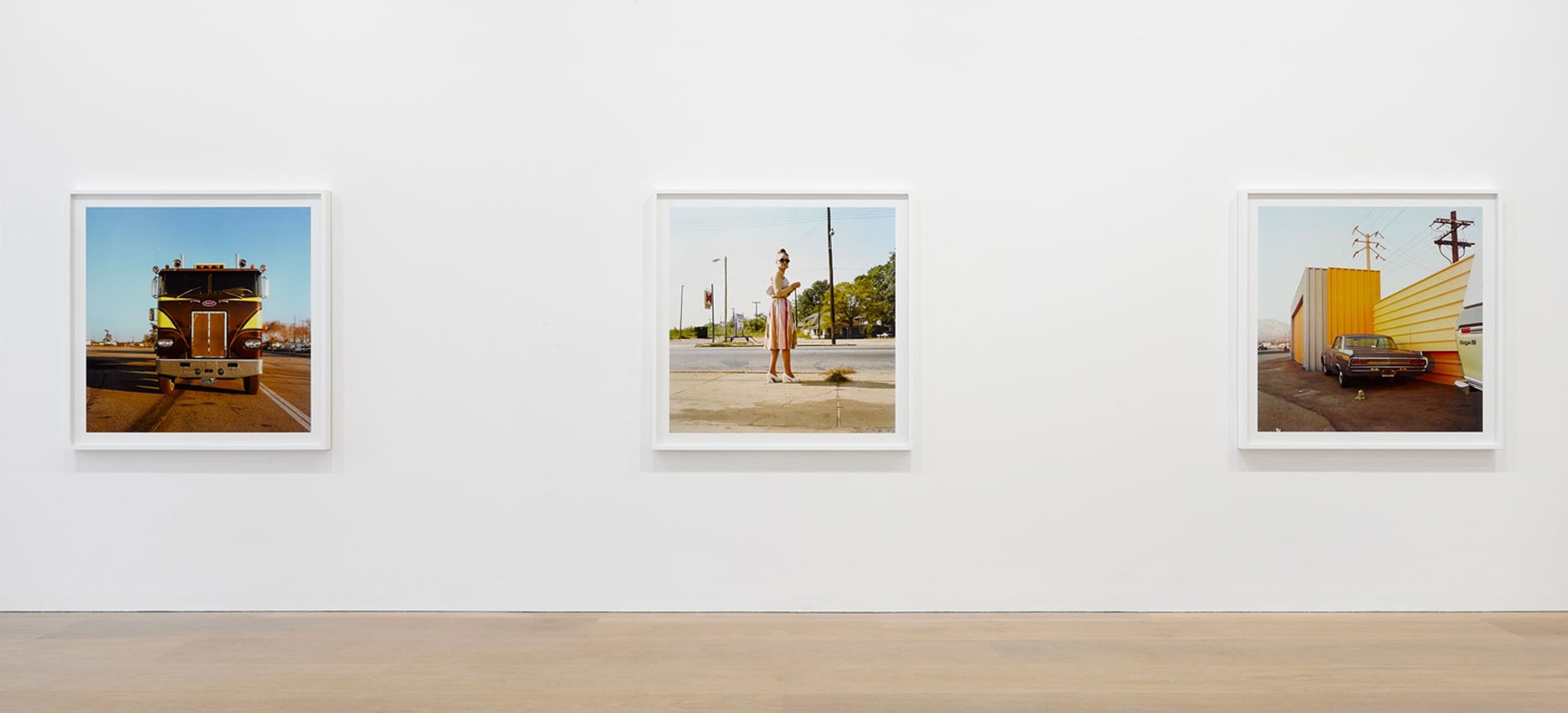 Installation view of the exhibition William Eggleston: 2¼, dated April 12 through June 1, 2019 at David Zwirner London.