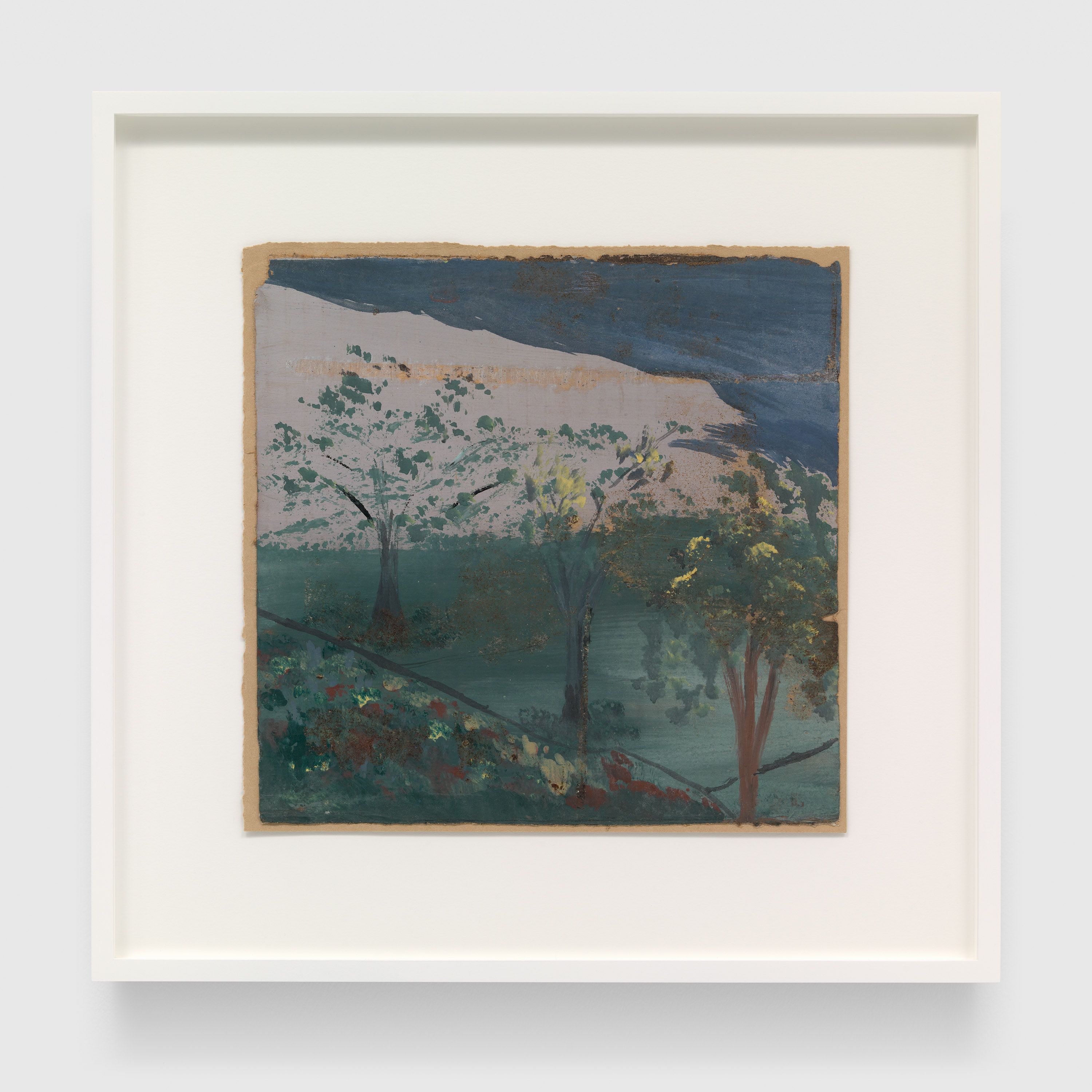 A painting by Frank Walter, called Untitled (Three Trees, Lavender Hill), n.d.